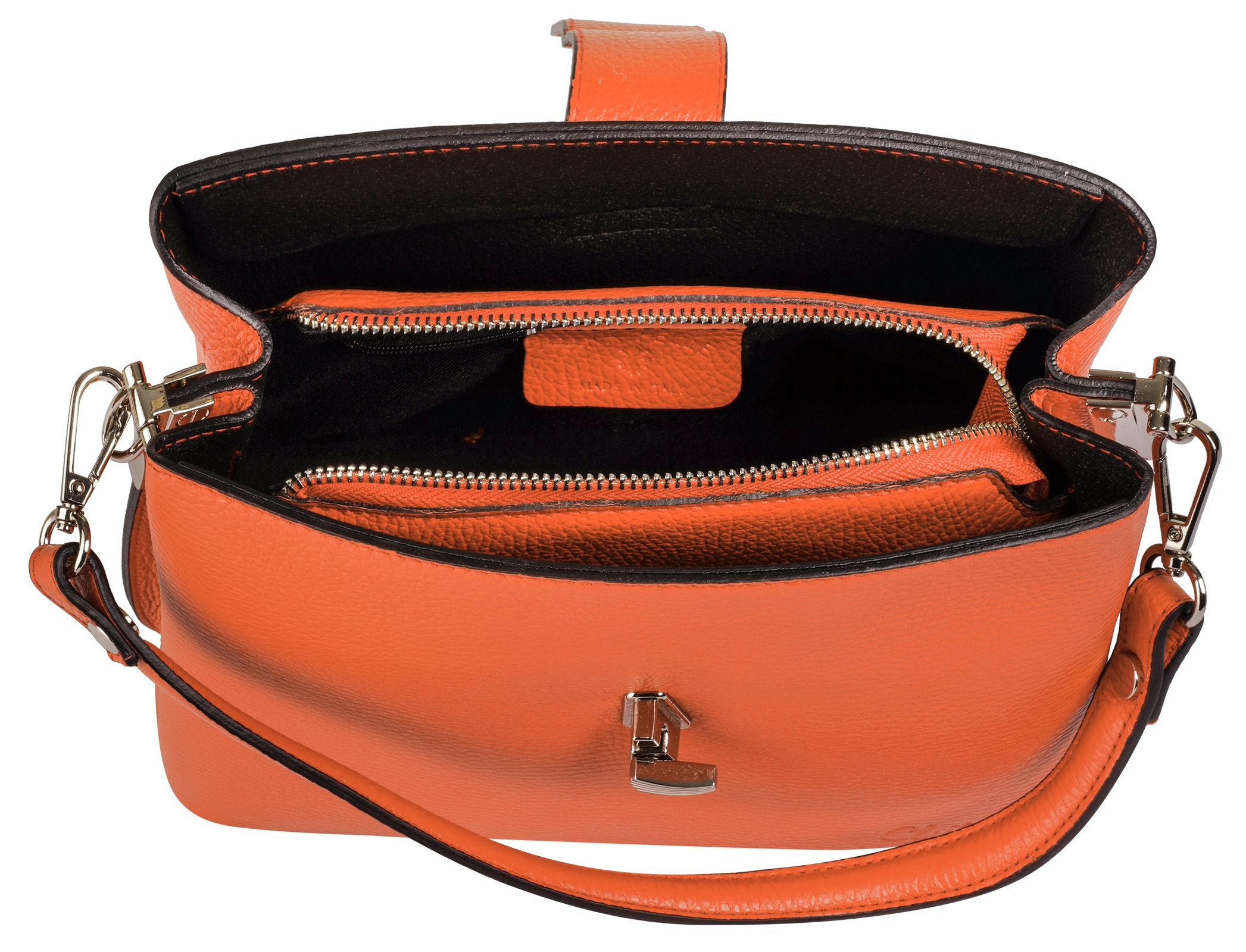 Cluty Umhängetasche echt Leder, Made in Italy