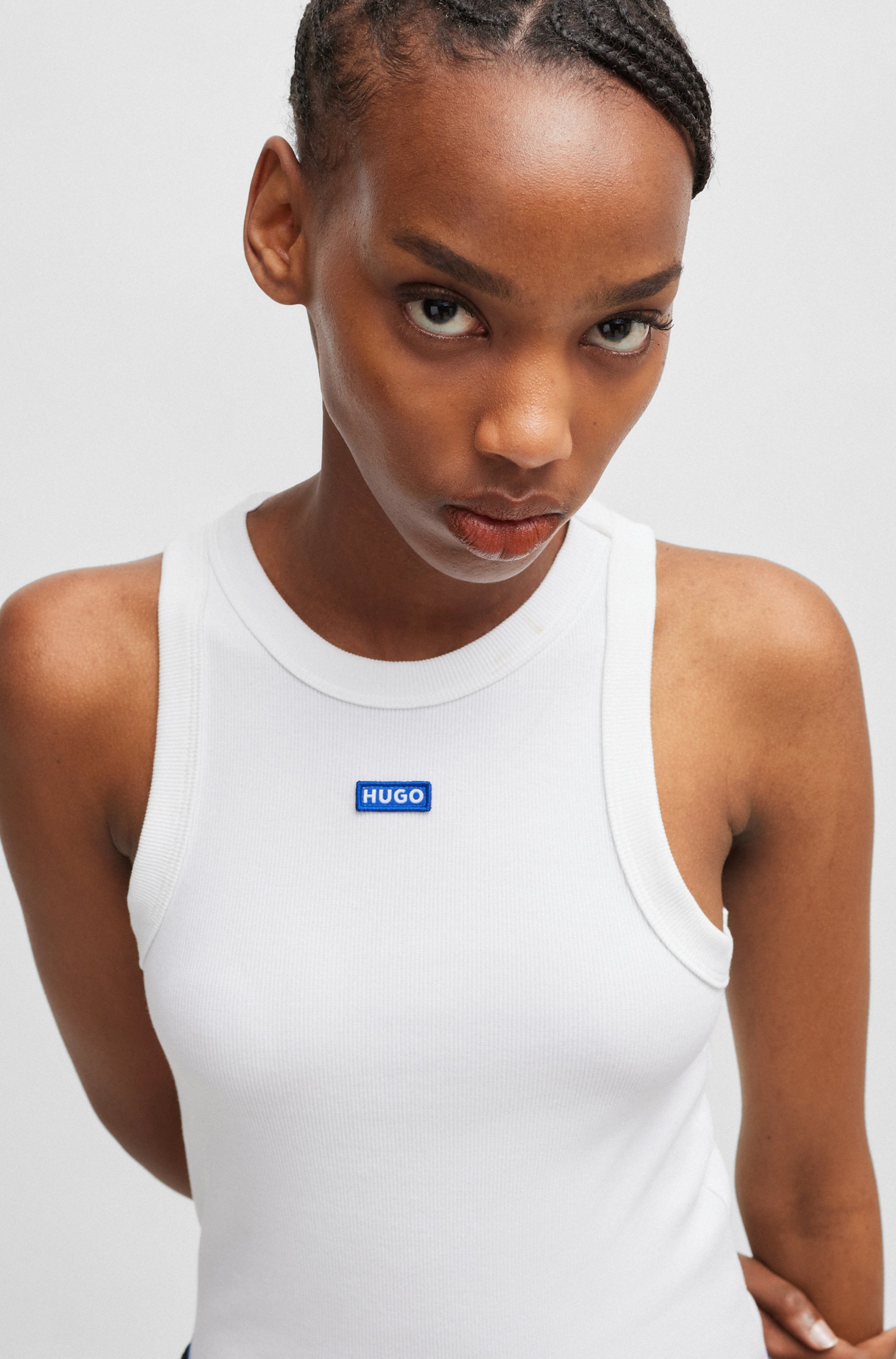 HUGO Blue Tanktop »Easy Tank«, Stretch-Baumwolle, Slim Fit