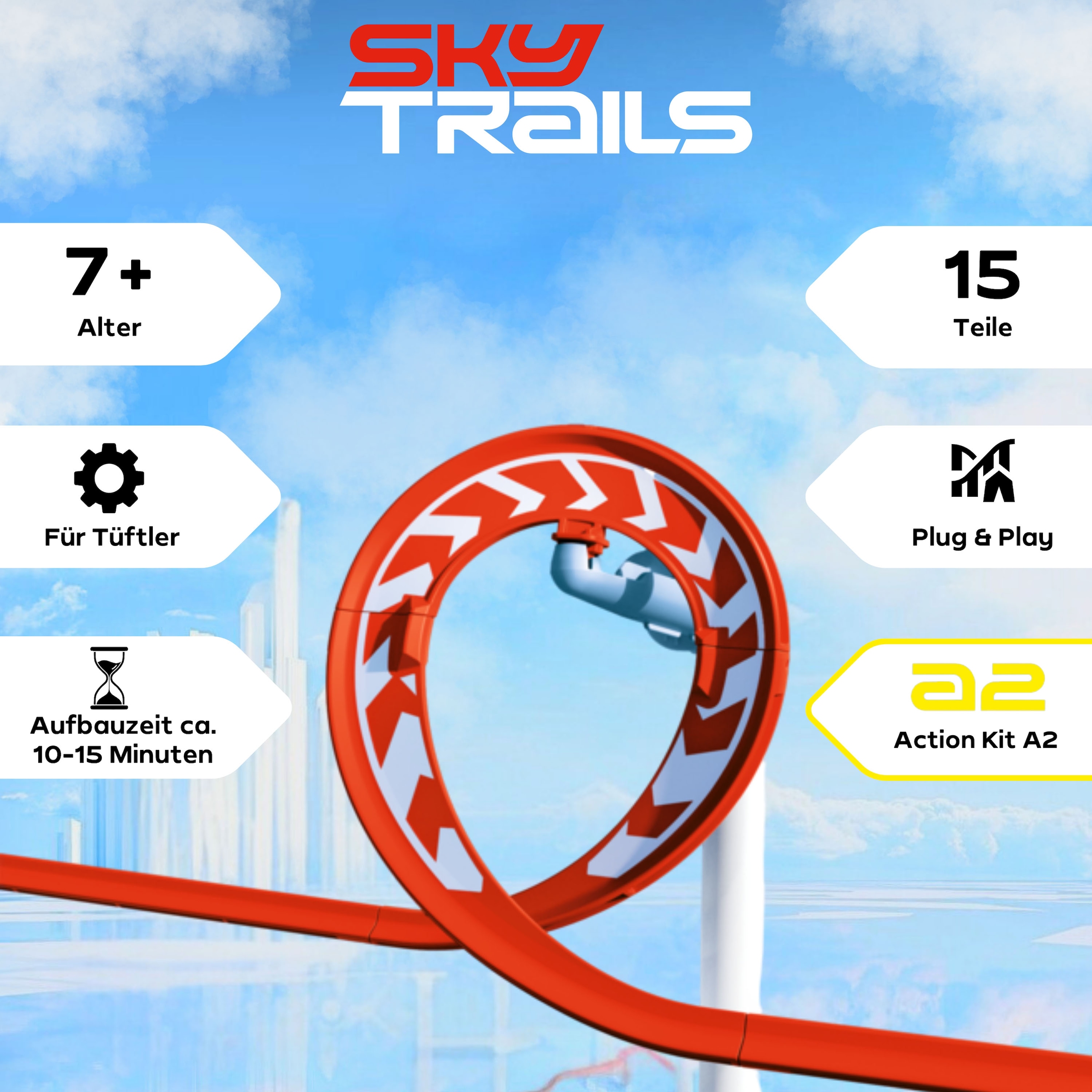 Playmobil® Konstruktions-Spielset »Looping a2 (71972), Sky Trails« Made in Europe