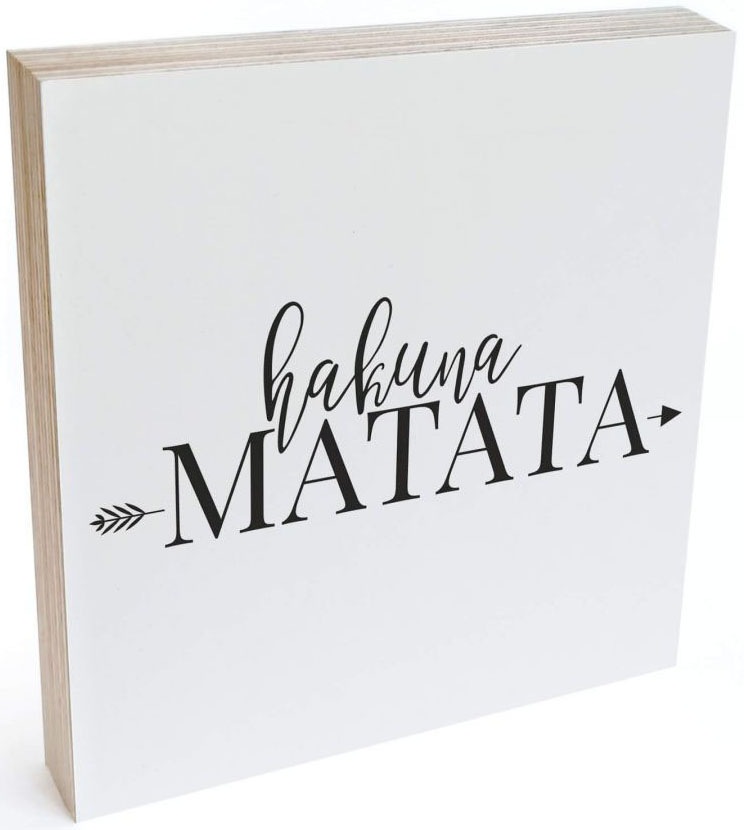 Image of Wall-Art Holzbild »Tischdeko Hakuna Matata Pfeil«, (1 St.) bei Ackermann Versand Schweiz
