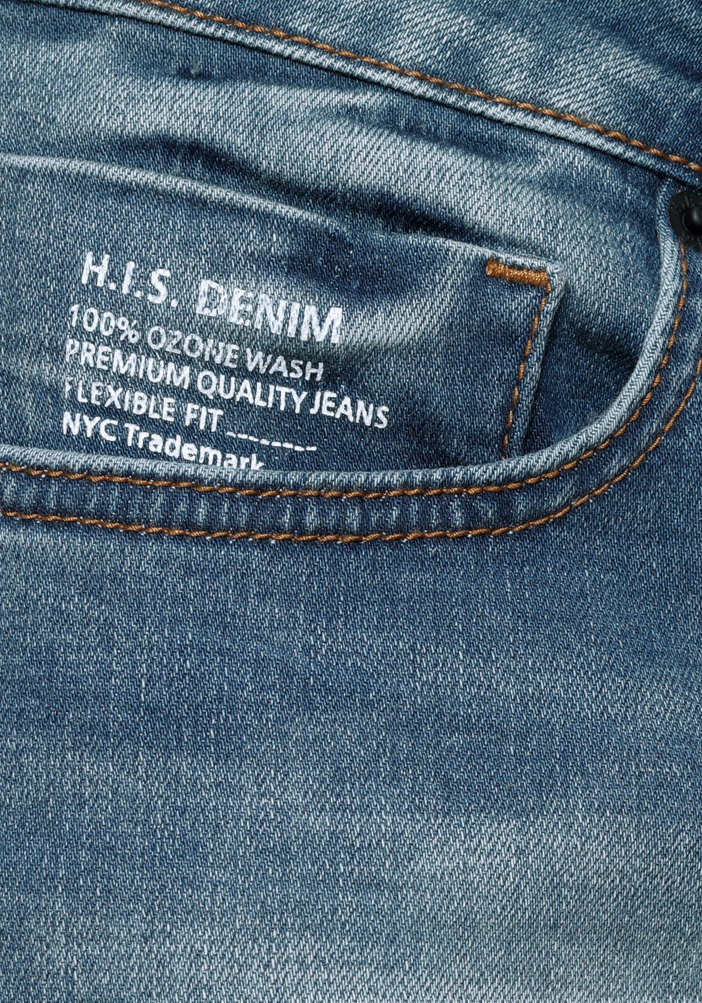 H.I.S Straight-Jeans »DIX«, Ökologische, wassersparende Produktion durch Ozon Wash