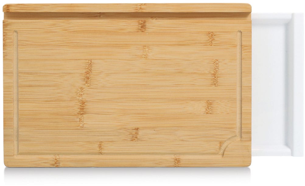 Zeller Present Schneidebrett »mit Tablet-Halter« mit herausnehmbarem Auffangbehälter