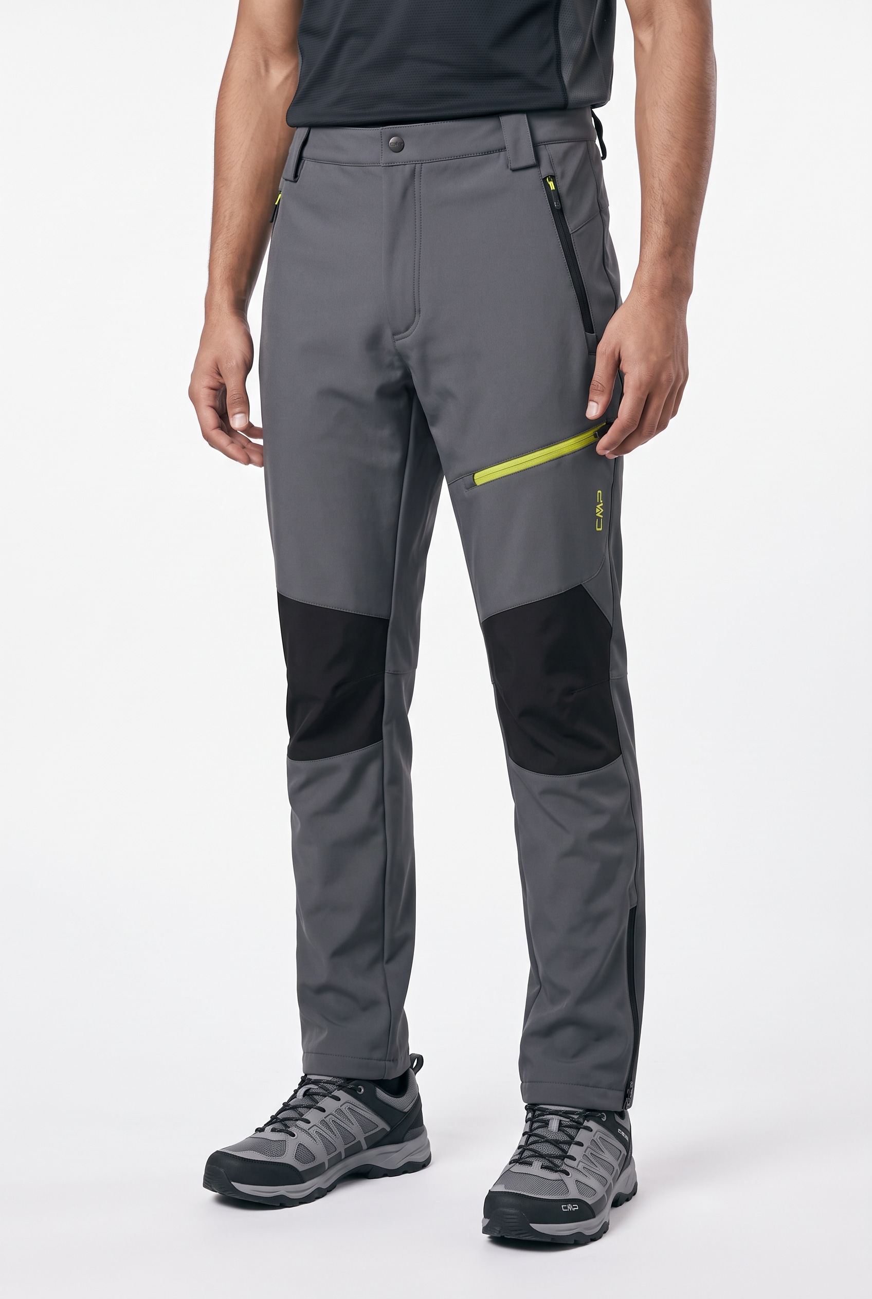 CMP Pantalon softshell »MAN PANT«  résistant à l'eau et à la saleté, poche de sécurité avec fermeture éclair