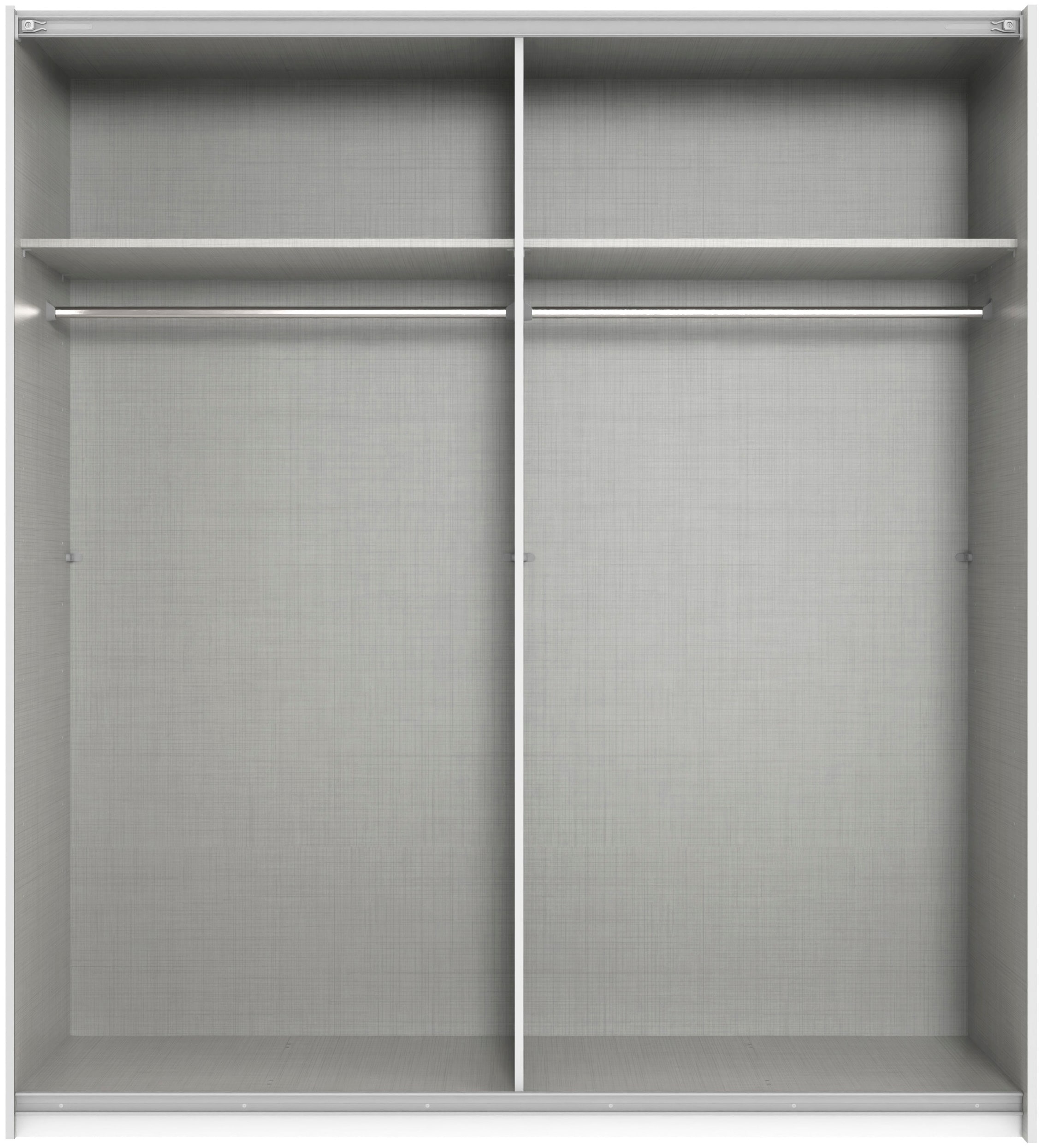 Wimex Kleiderschrank »Mugano, B/T/H 135 oder 180/65/198cm, Made in Germany«, (wähle Deine Ausstattung: Basic oder Premium!), 2 Schwebetüren mit oder ohne Spiegel, Metallgriffe