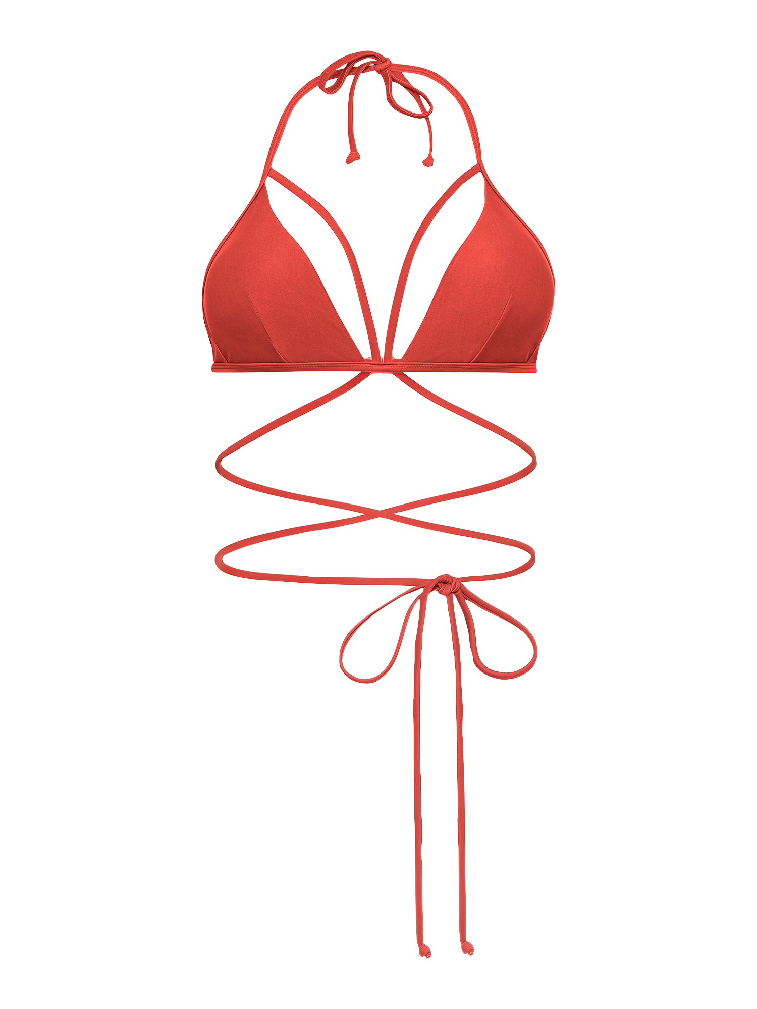 LSCN by LASCANA Triangel-Bikini-Top »Gina«, mit langem Bindeband