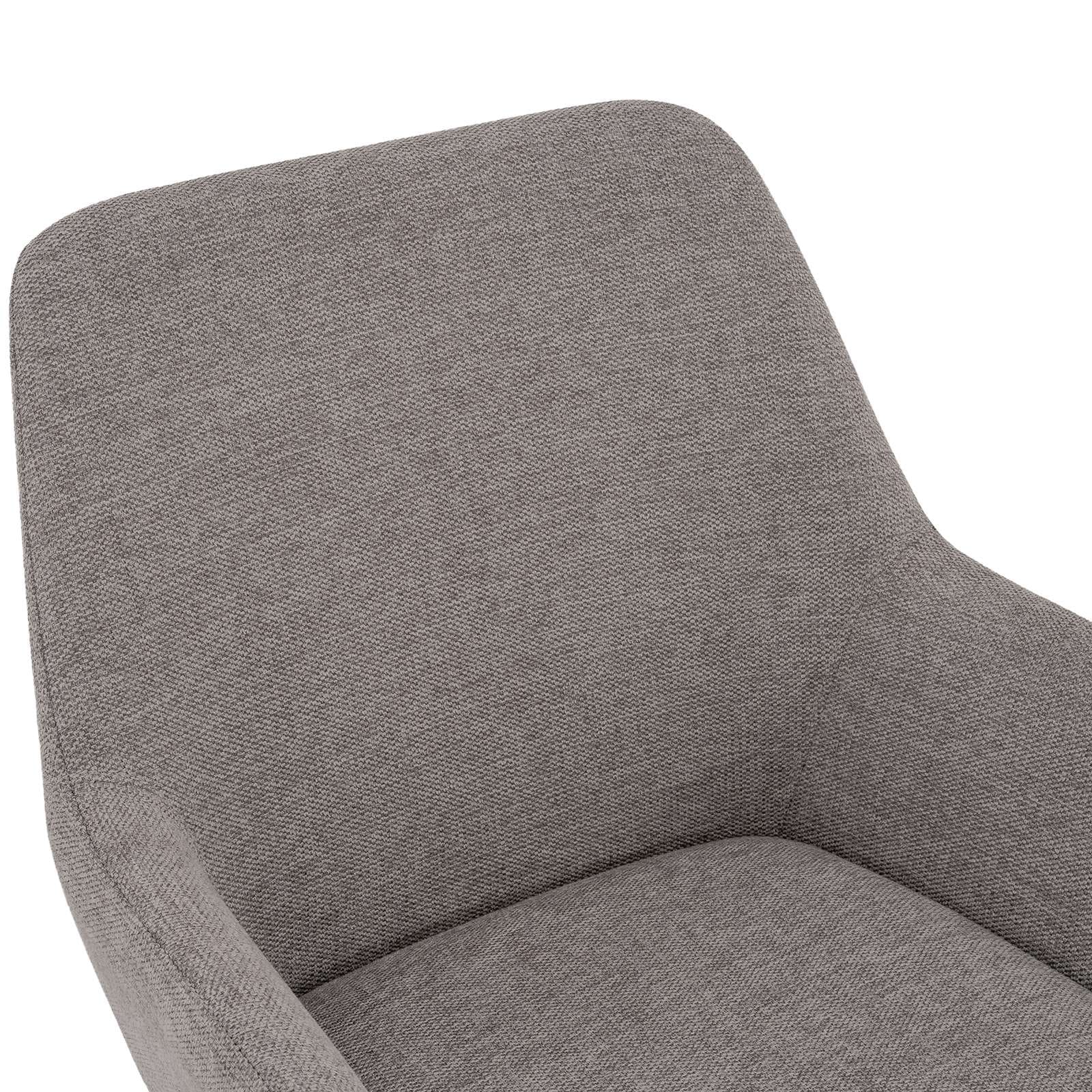 GOODproduct Chaise de salle à manger »Gabbie« (Set) 2 cuismit weissen Metallbeinen, Webstoff Bezug, Sitzhöhe 47,5 cm