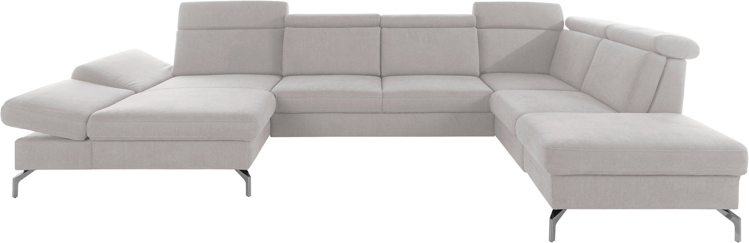 Image of sit&more Wohnlandschaft "Brisbane U-Form" Fusshöhe 15 cm, inklusive Sitztiefen-, Armteil- und Kopfteilverstellung