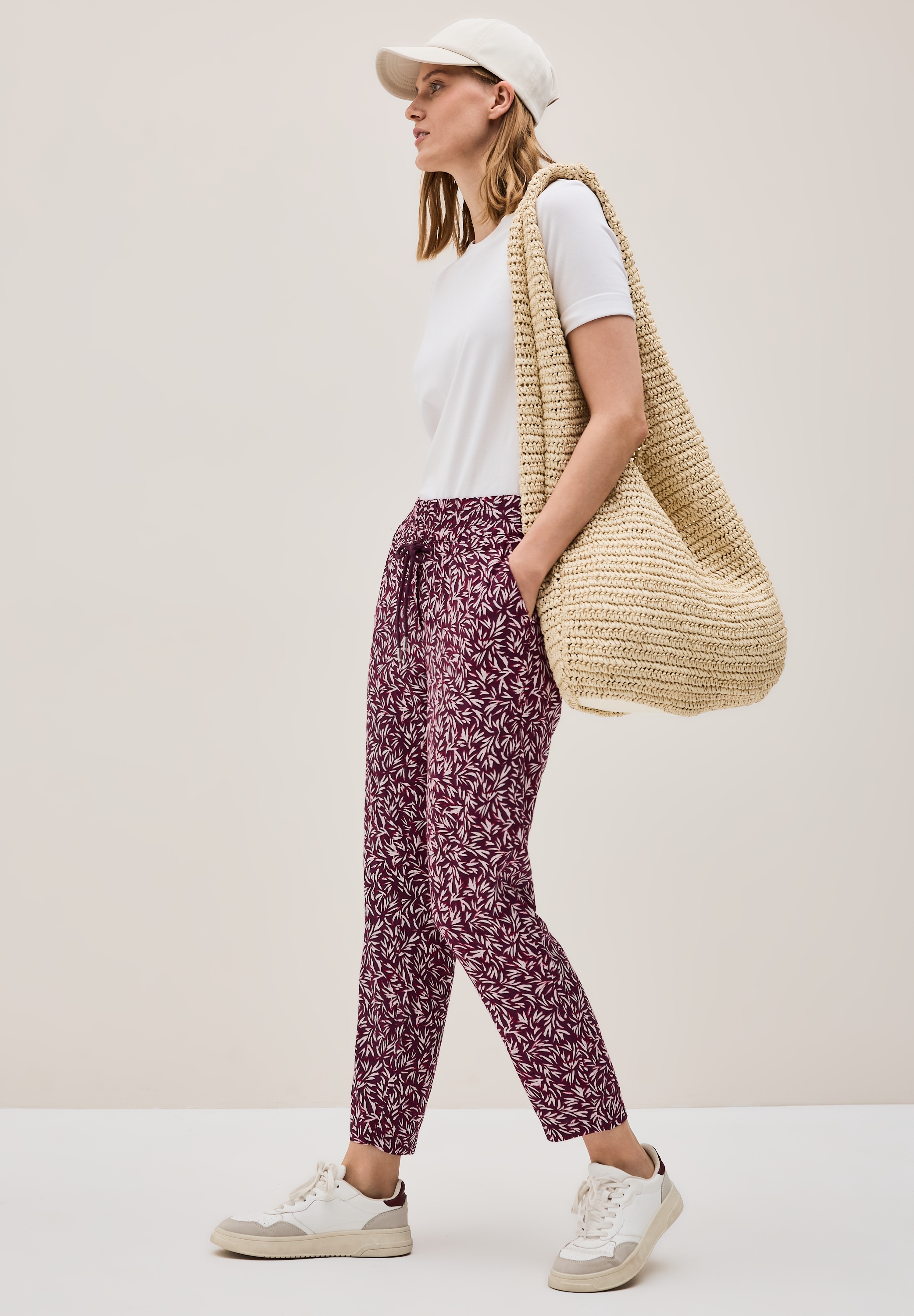 Cecil Stoffhose »CHELSEA«, mit floralem Allover-Print