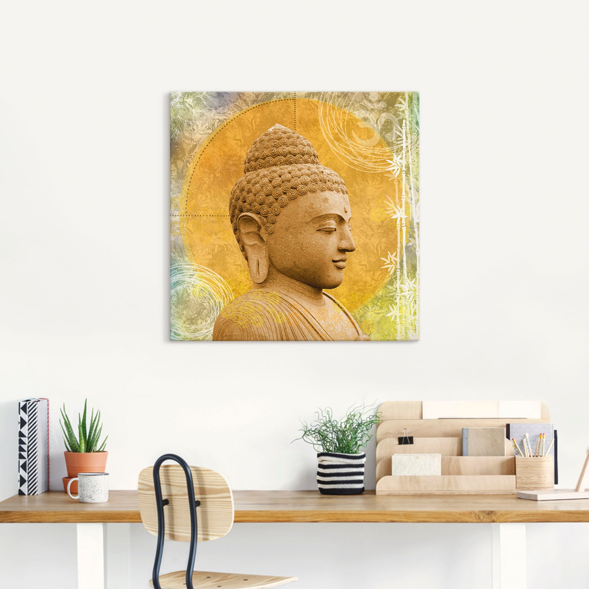 Artland Wandbild »Buddha II«, Spa, (1 St.), als Alubild, Outdoorbild, Leinwandbild, Wandaufkleber, versch. Grössen