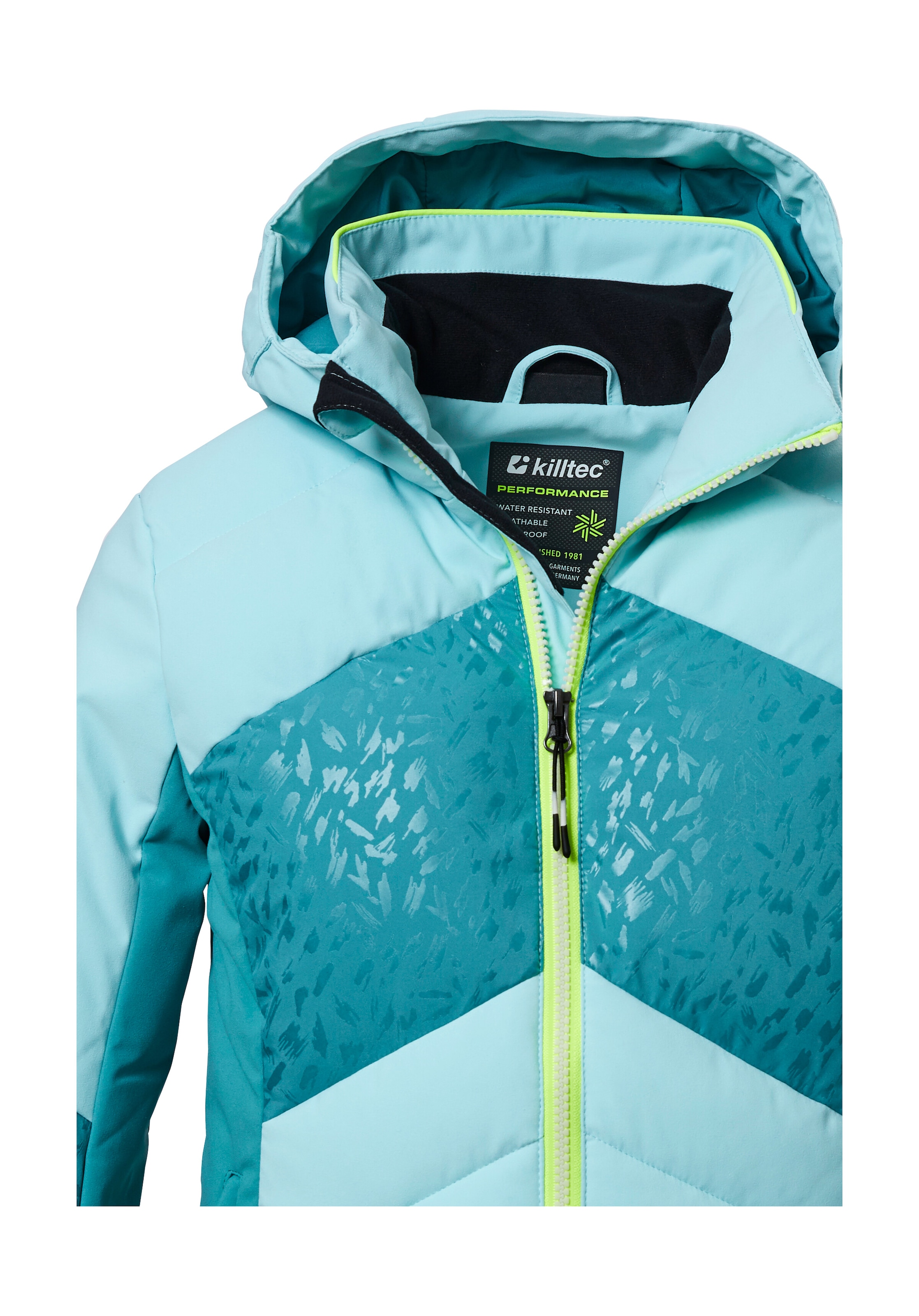 Killtec Skijacke »KSW 342 GRLS SKI QLTD JCKT« Wasserabweisende, atmungsaktive Skijacke mit verstellbaren Bündchen