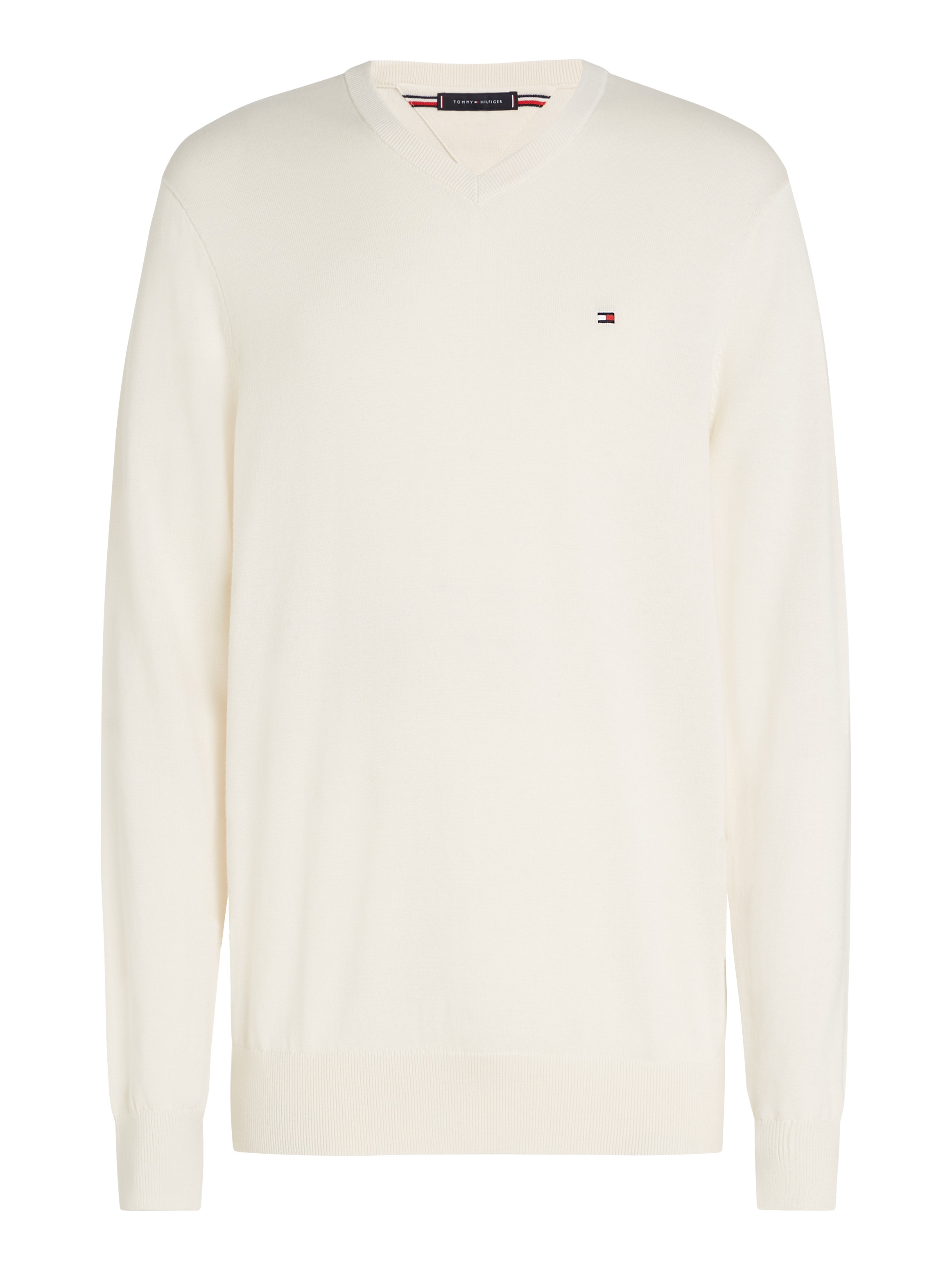 Tommy Hilfiger Strickpullover »ESSENTIAL COTTON V NECK«