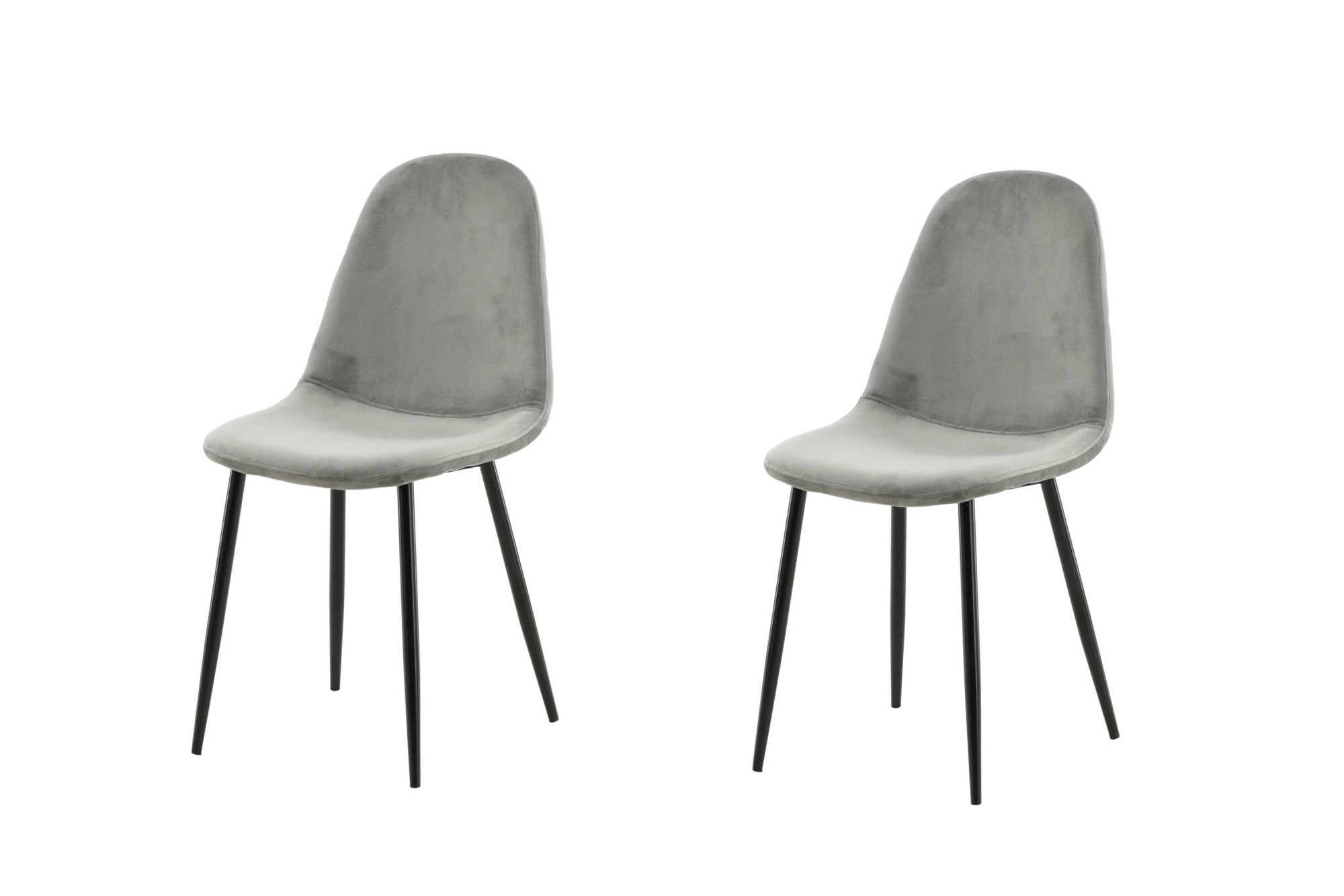 Venture Home Esszimmerstuhl »Polar, 2er-Set Esszimmerstühle in Beige-Samt, 150 kg belastbar« () 2 Stk.Polsterstuhl, Samt-Bezug, Metallbeine, abgerundet, modern