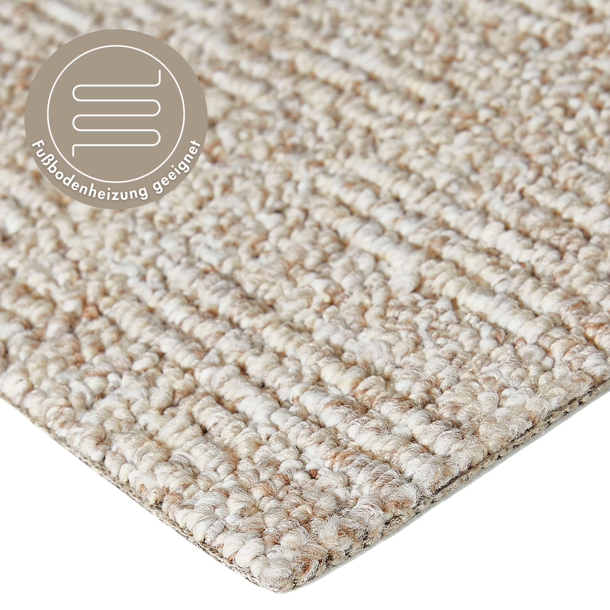 Andiamo Teppichboden »Patras, Strukturschlinge, Made in Netherlands«, rechteckig, 8,5 mm Höhe, meliert, Breite 400 cm oder 500 cm, strapazierfähig & robust