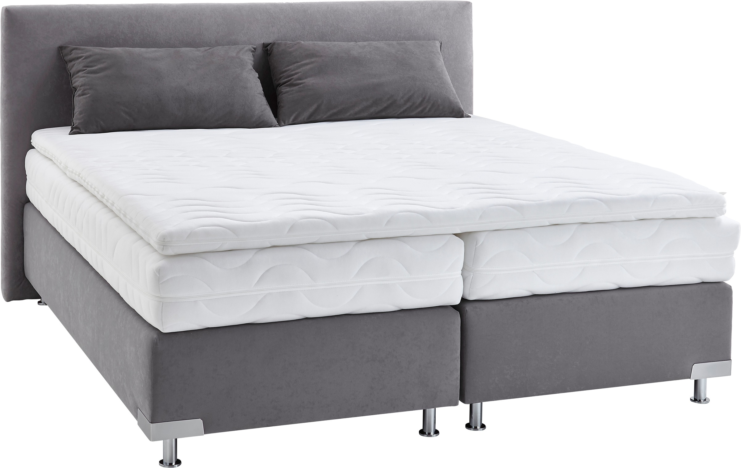 Westfalia Schlafkomfort Boxspringbett »Ambiente, wahlweise in verschiedenen Grössen & Farben« in verschiedenen Härtegraden, wahlweise mit Topper