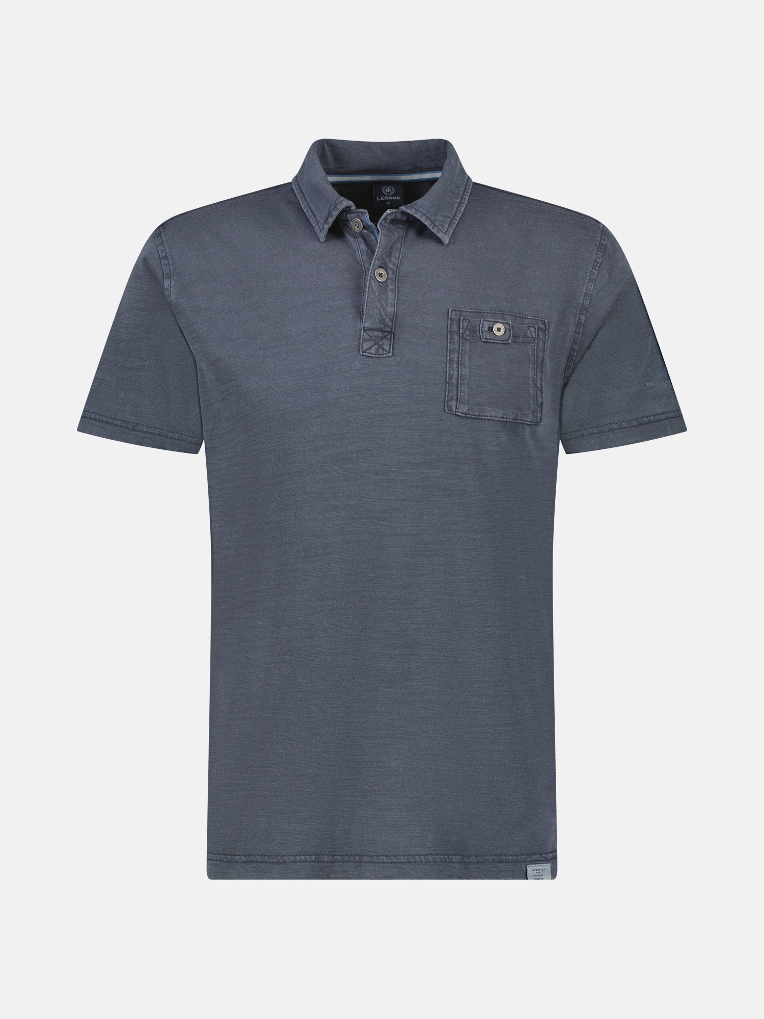 Image of LERROS Poloshirt "Poloshirt in weicher, gewaschener Jerseyqualität"