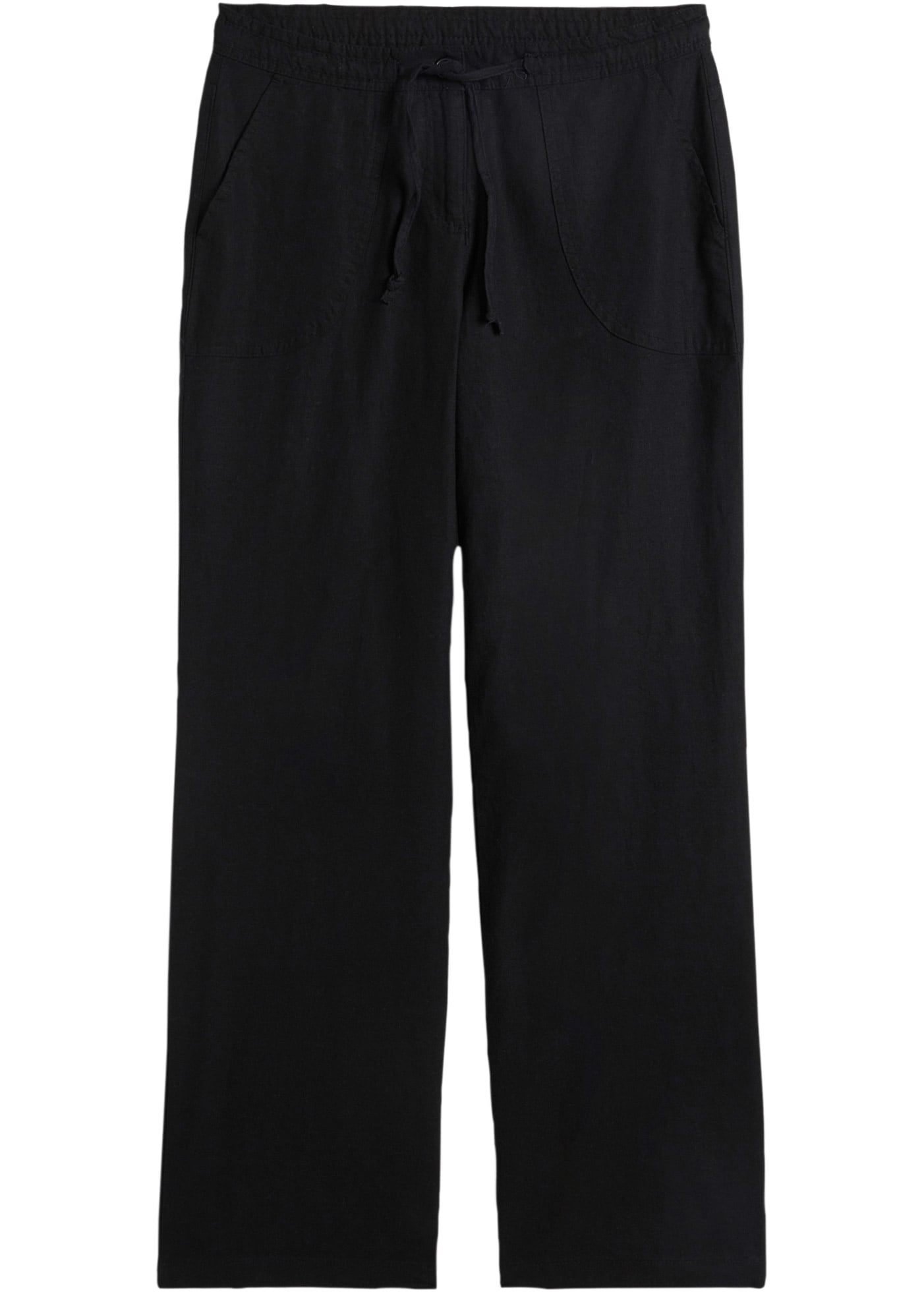 bonprix Leinenhose  Loose Fit, mit Kordelzugbund, mit Eingrifftaschen, mit Gesässtaschen