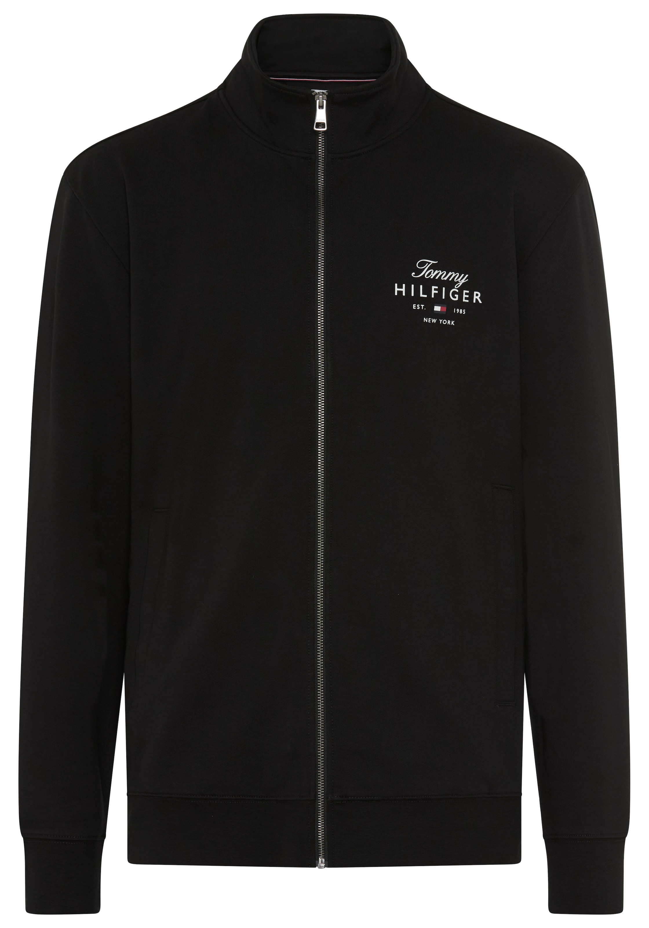 Tommy Hilfiger Big & Tall Veste sweat »BT-SCRIPT STACK STAND COLLAR« Grandes tailles