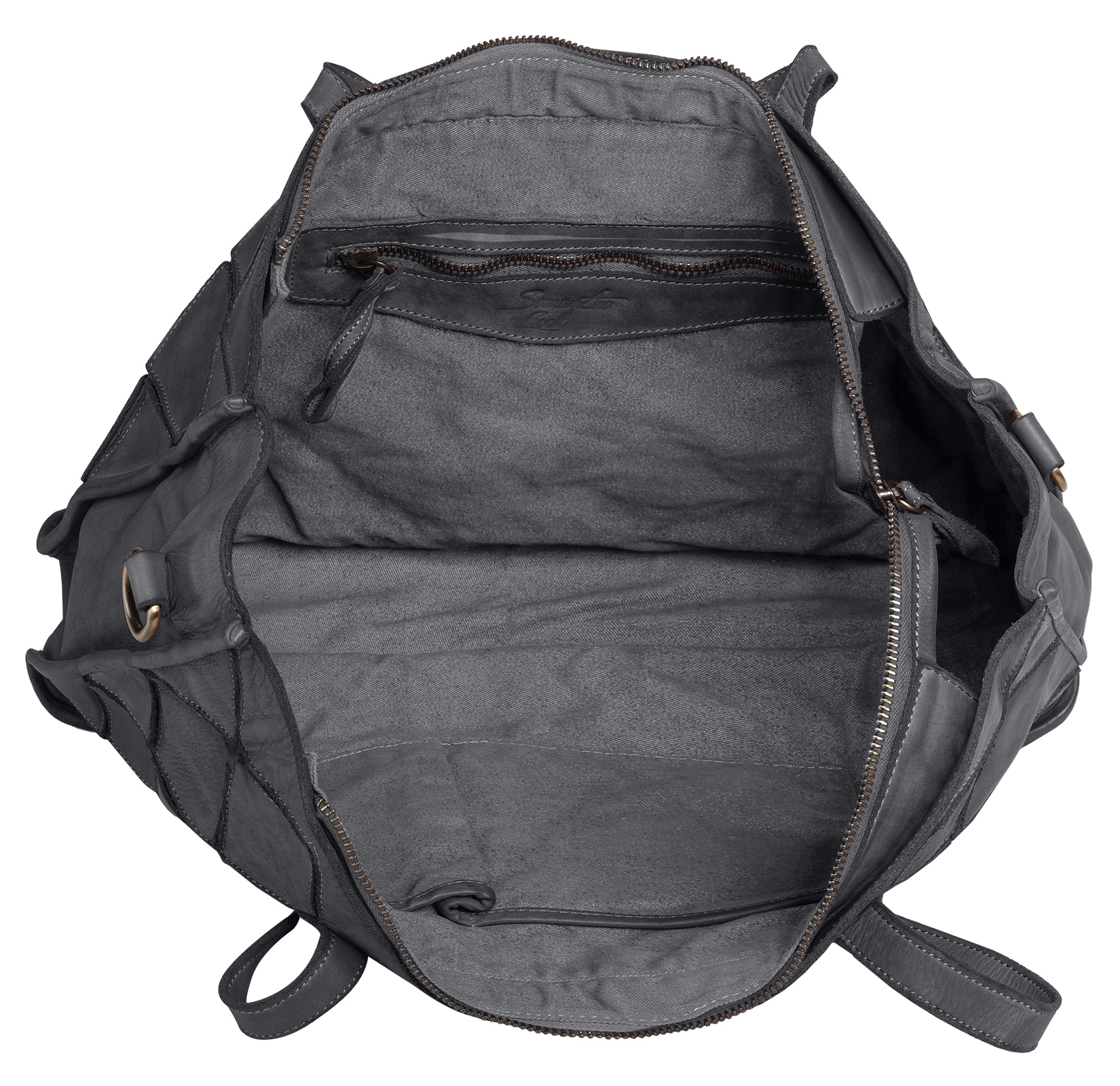 Samantha Look Shopper echt Leder, Made in Italy