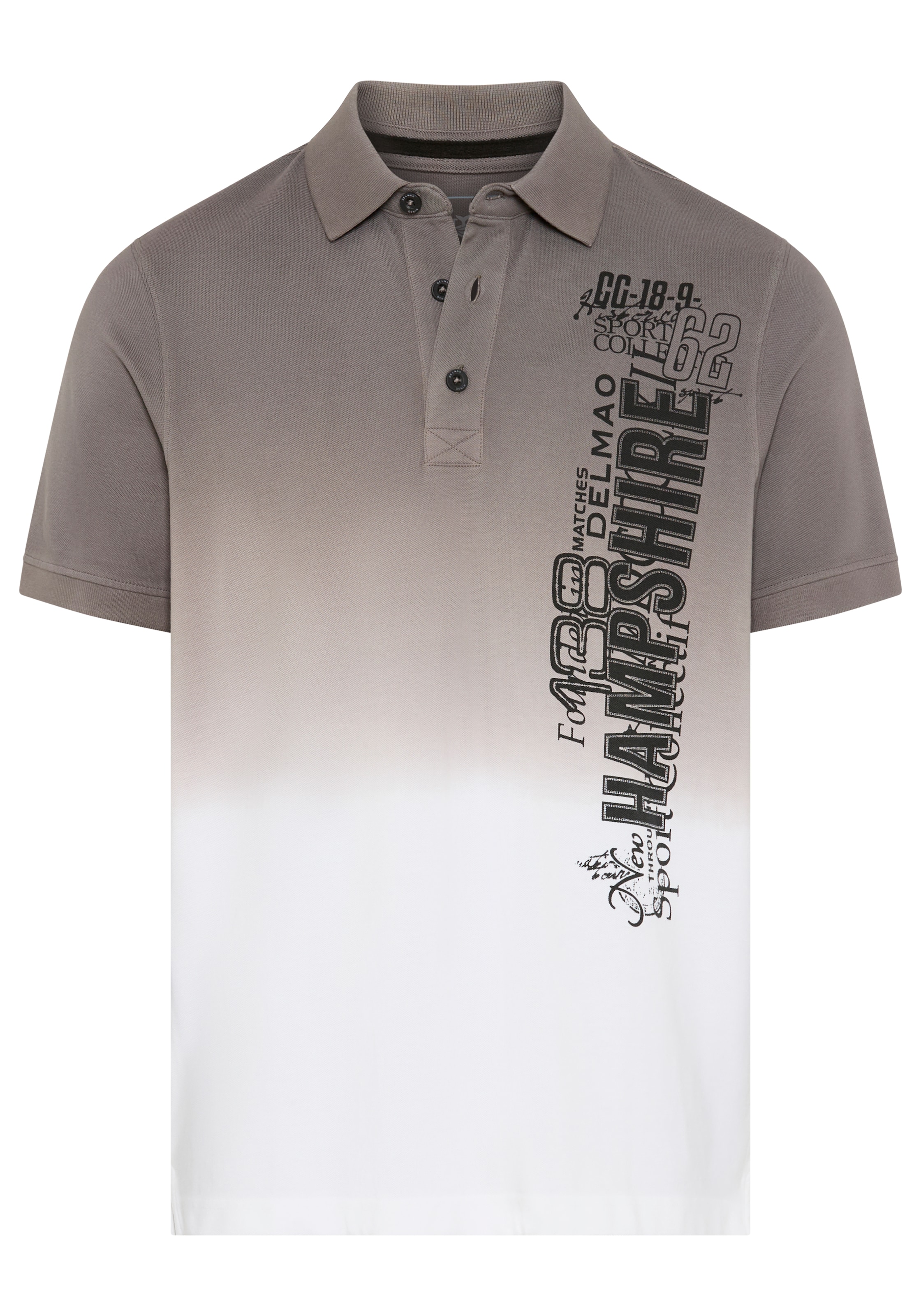 DELMAO Polo manches courtes, motif batik décontracté, col polo