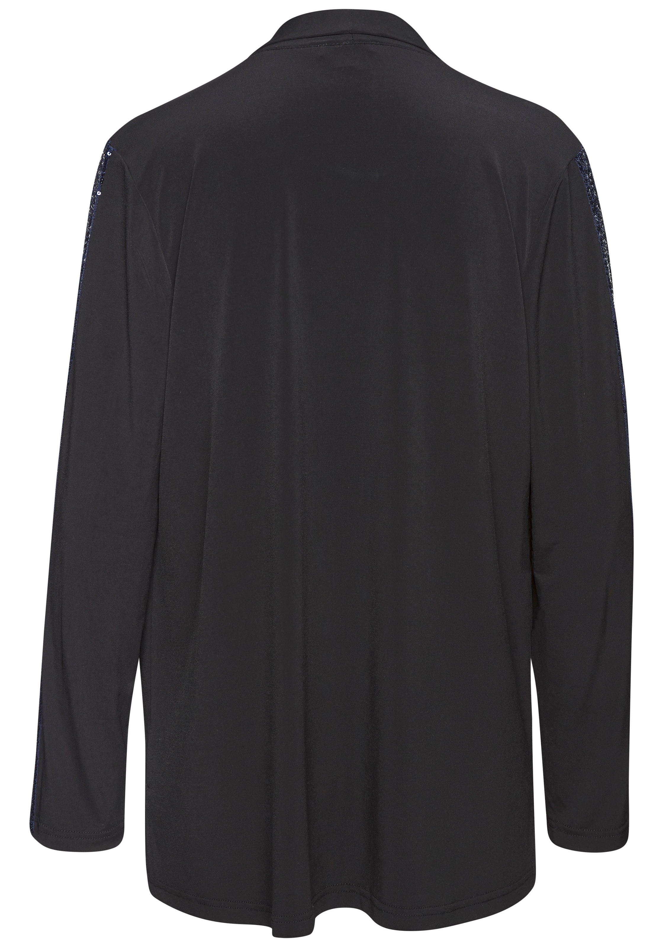 LASCANA Veste chemisier mit Pailettenbesatz, Partyjacke, festlich