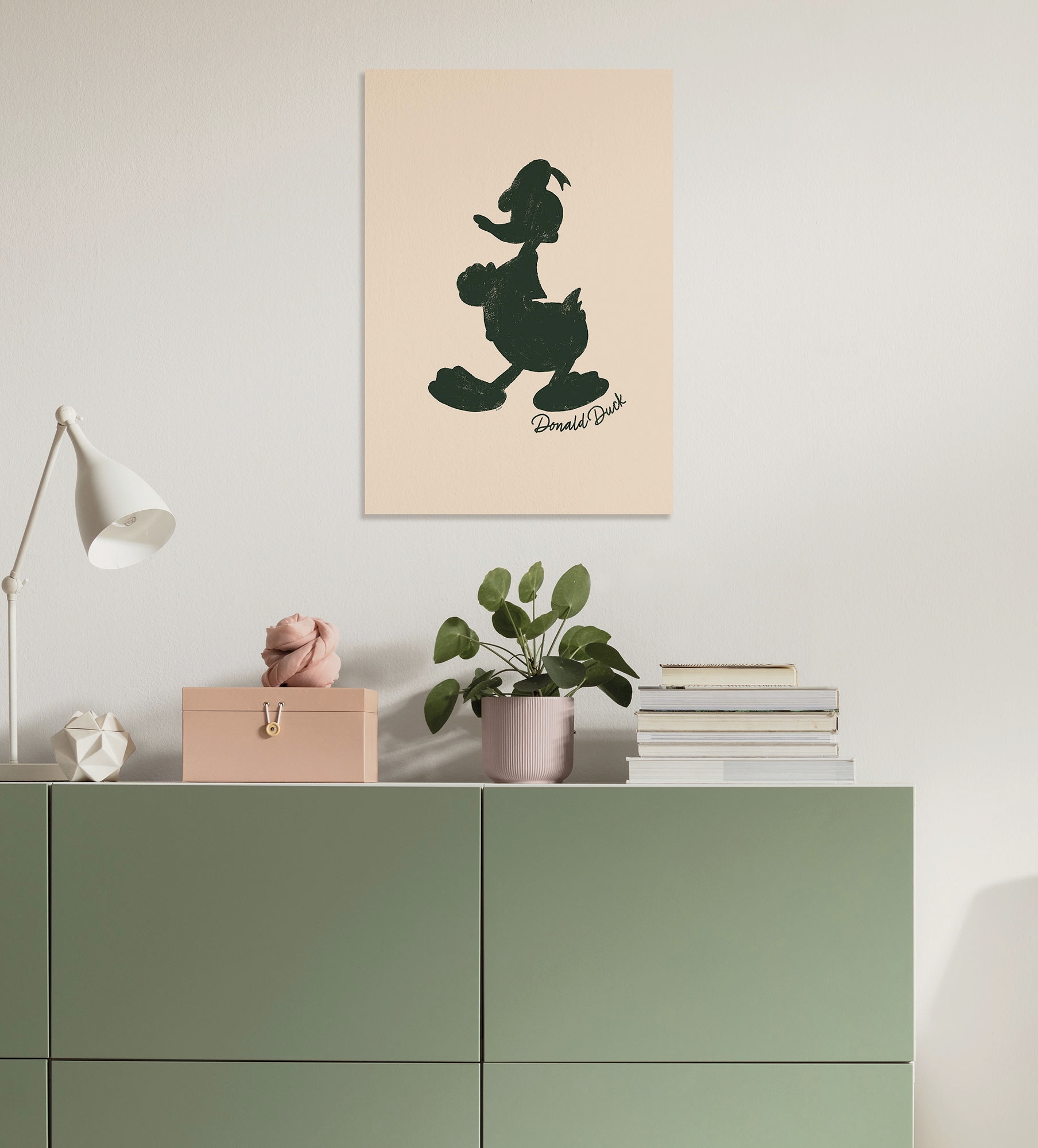 Image of Komar Leinwandbild "Disney Donald Duck Stamp" Disney Set, 1 Stk. tlg. 40 x 60 cm (Breite x Höhe) - Kinderzimmer, Dekoration