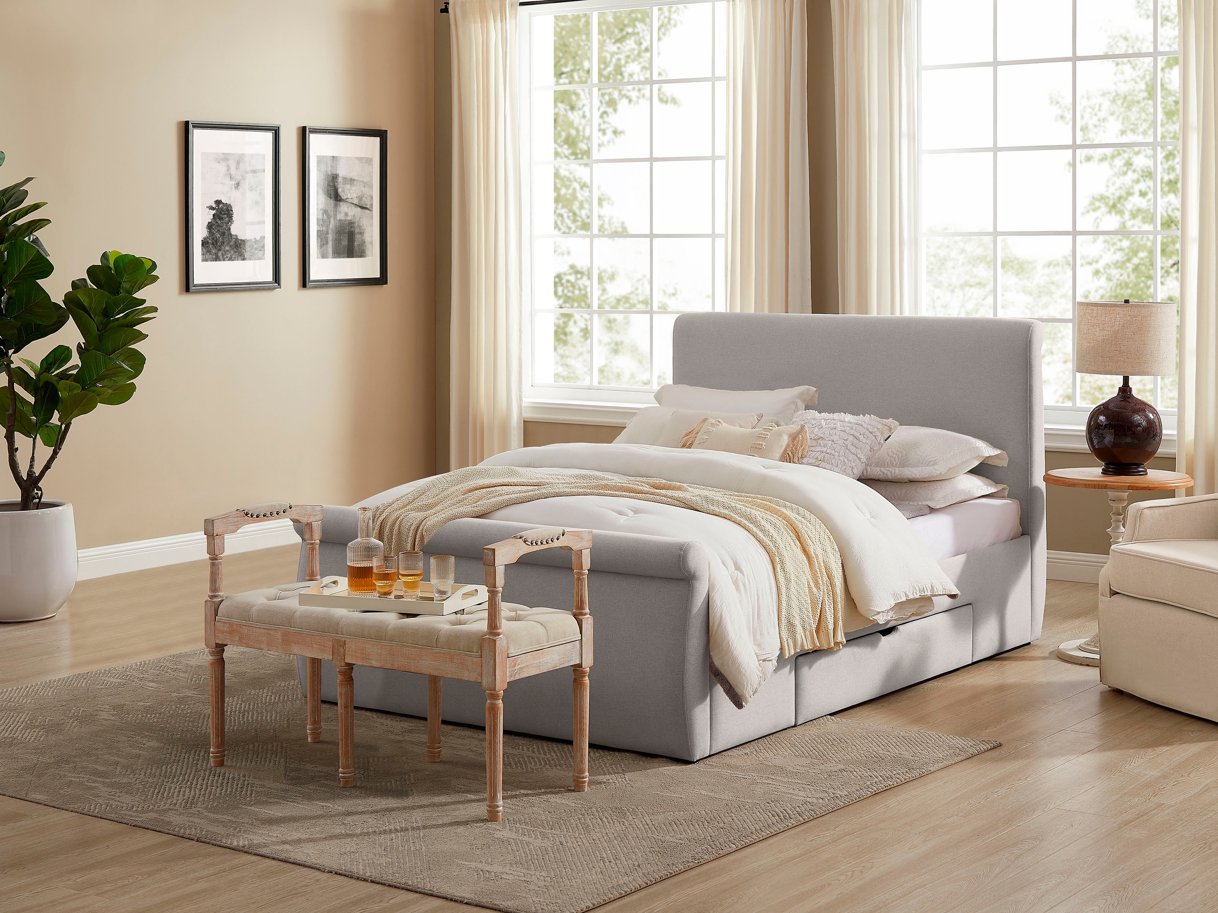 Image of Timbers Polsterbett »Jacksonville«, In 3 Breiten und 4 Farben, viel Stauraum bei Ackermann Versand Schweiz