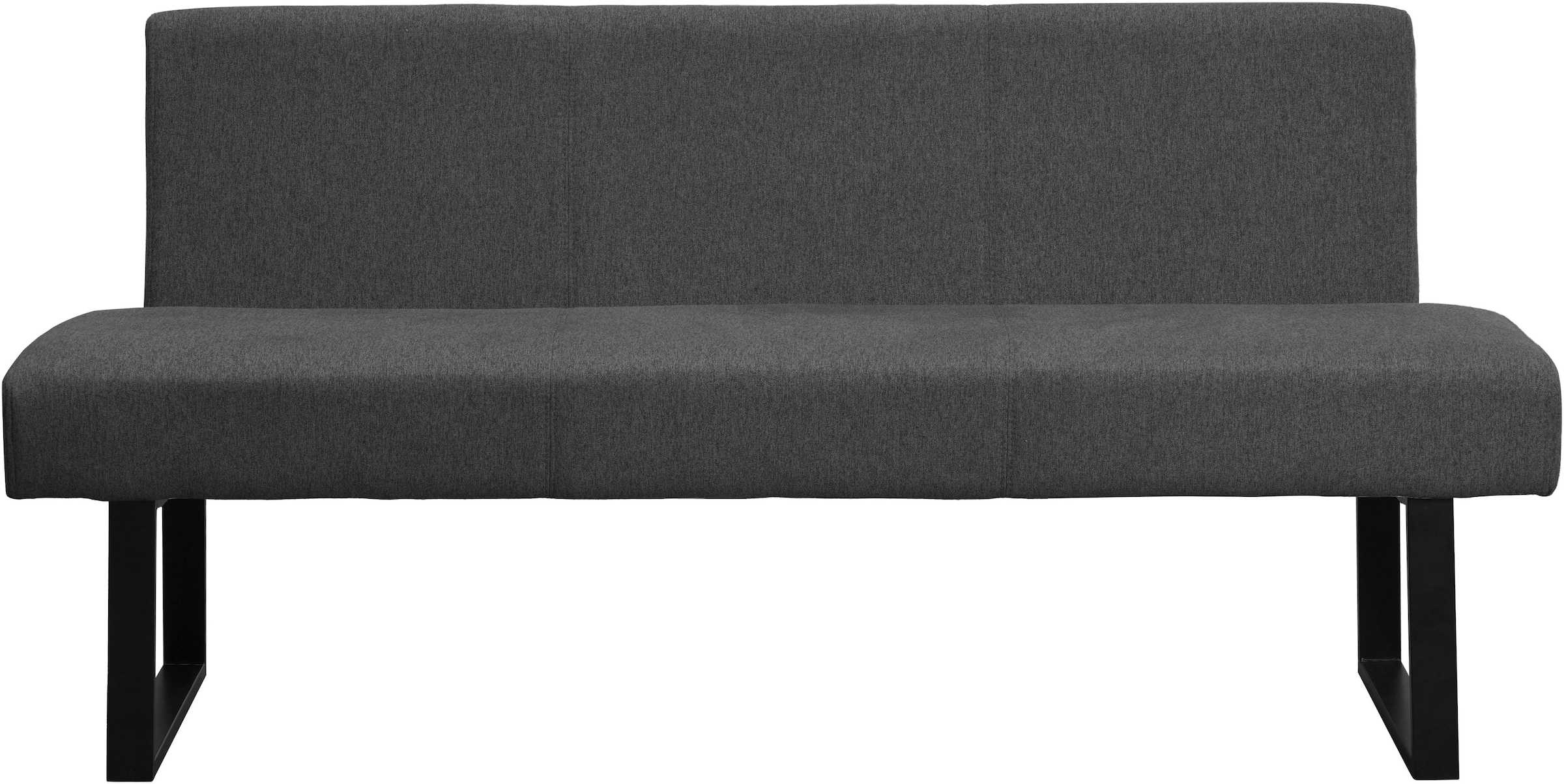 GOODproduct Polsterbank »Gladio,« Esszimmerbank, Sitzbank, Bank,  mit Taschenfederkern, schwarzes Metallgestell, Breite 148 cm