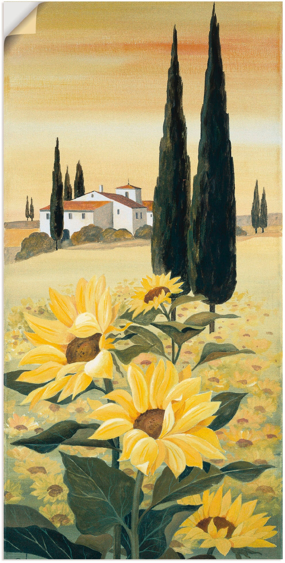 versch. in Leinwandbild, Wandbild Poster Artland »Südliche oder Weite«, St.), als Grössen (1 Wandaufkleber Blumen, kaufen