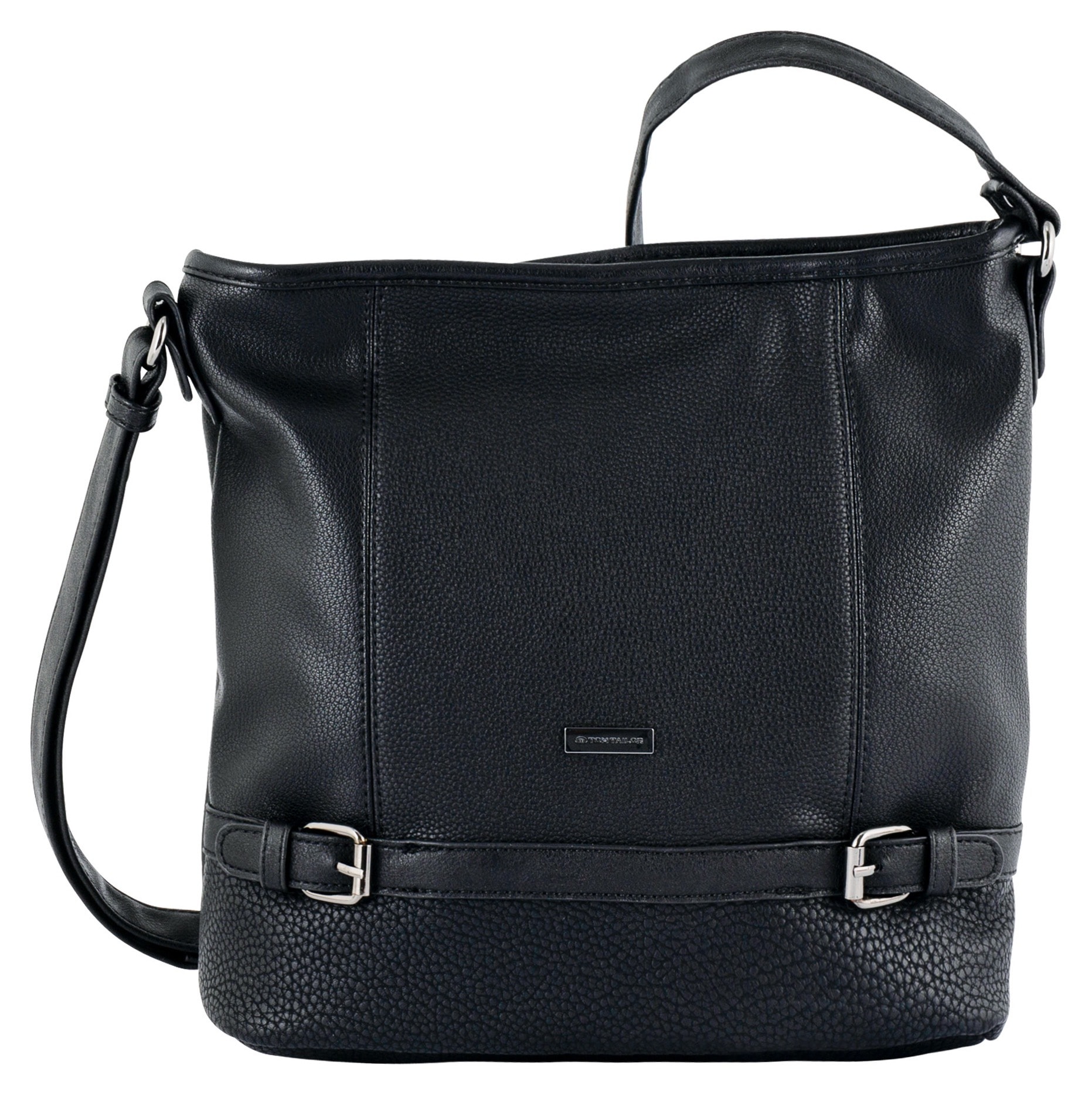 Image of TOM TAILOR Hobo "Juna" aus soft genarbtem ledrigen Material mit glänzenden Metall-Accessoires