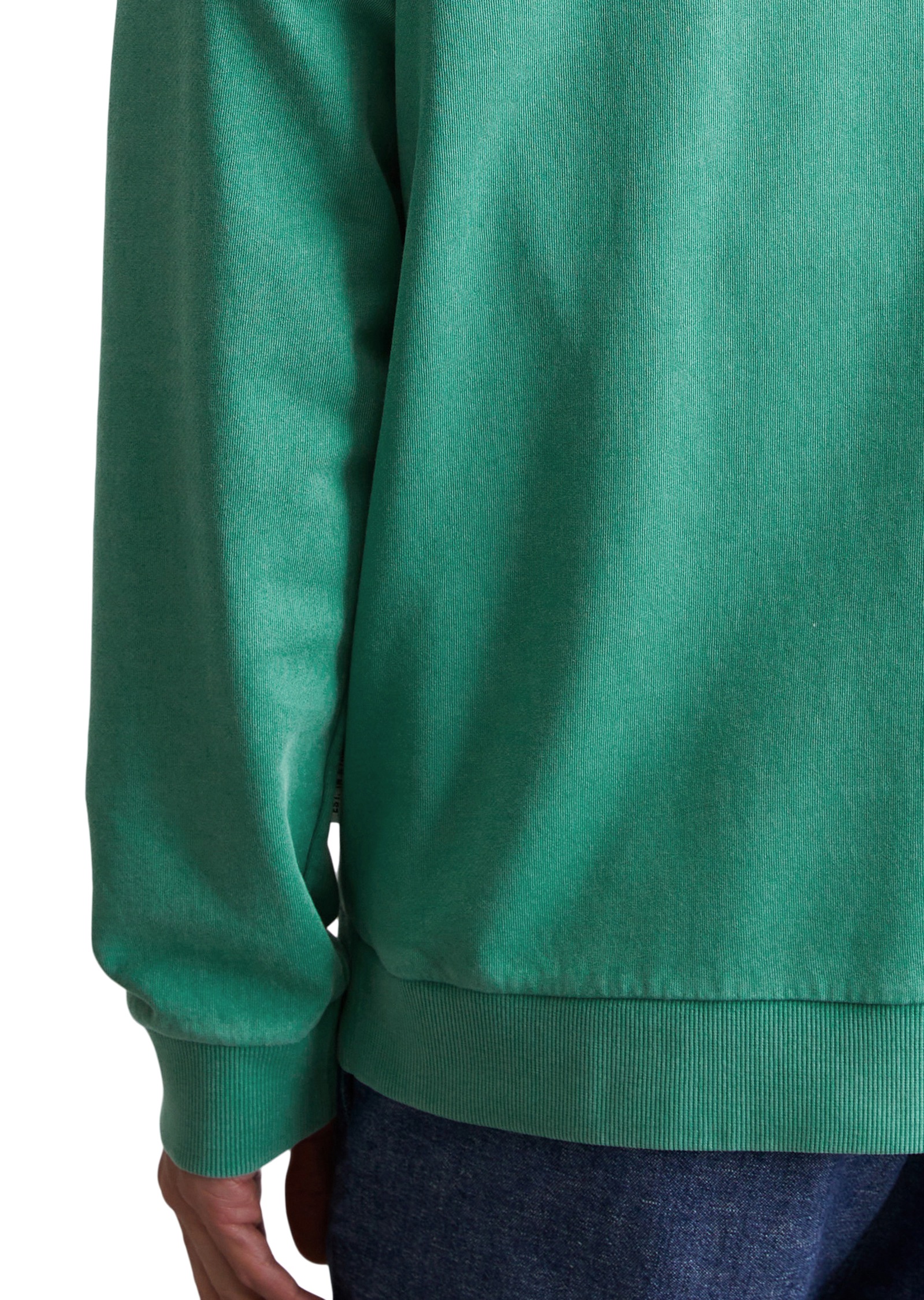 Marc O'Polo Sweatshirt, Basic, mit Rippbündchen, regular, leichter Sommer-Sweat