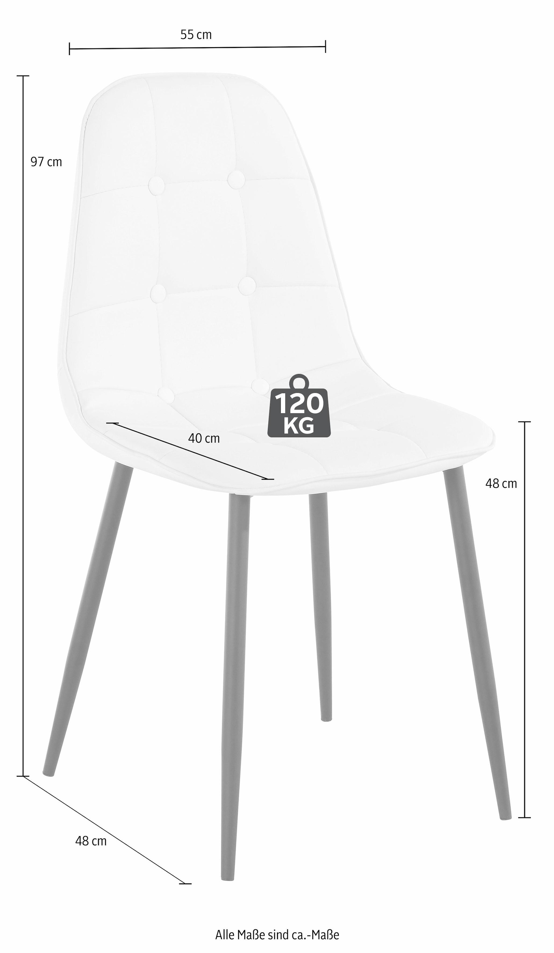 INOSIGN Essgruppe, (Set, 5 tlg.), mit rundem Tisch in weiss Hochglanz