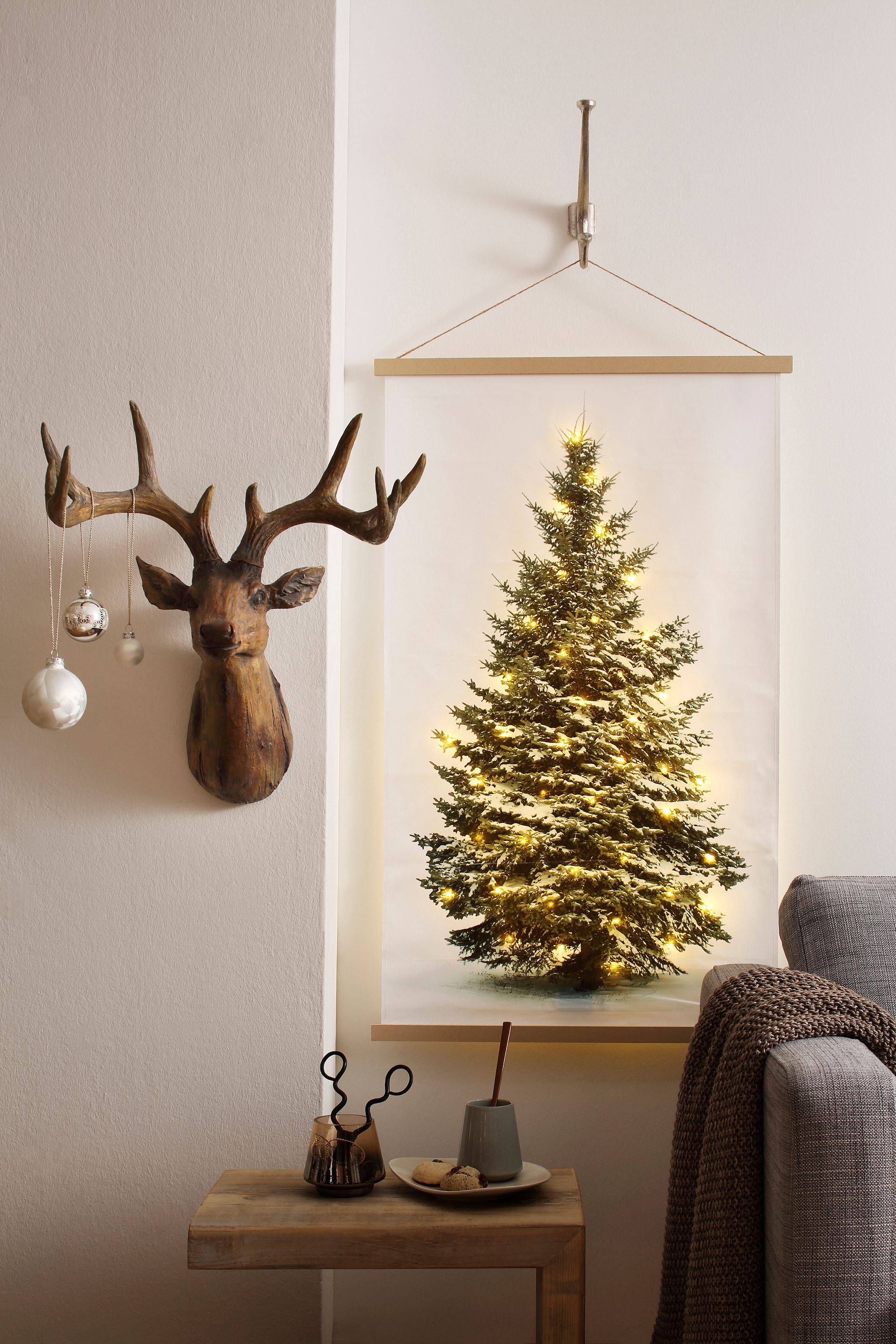 Home affaire LED-Bild »Wandbehang, Weihnachtsdeko« Weihnachten 1 Stk. tlg. Höhe ca. 107 cm