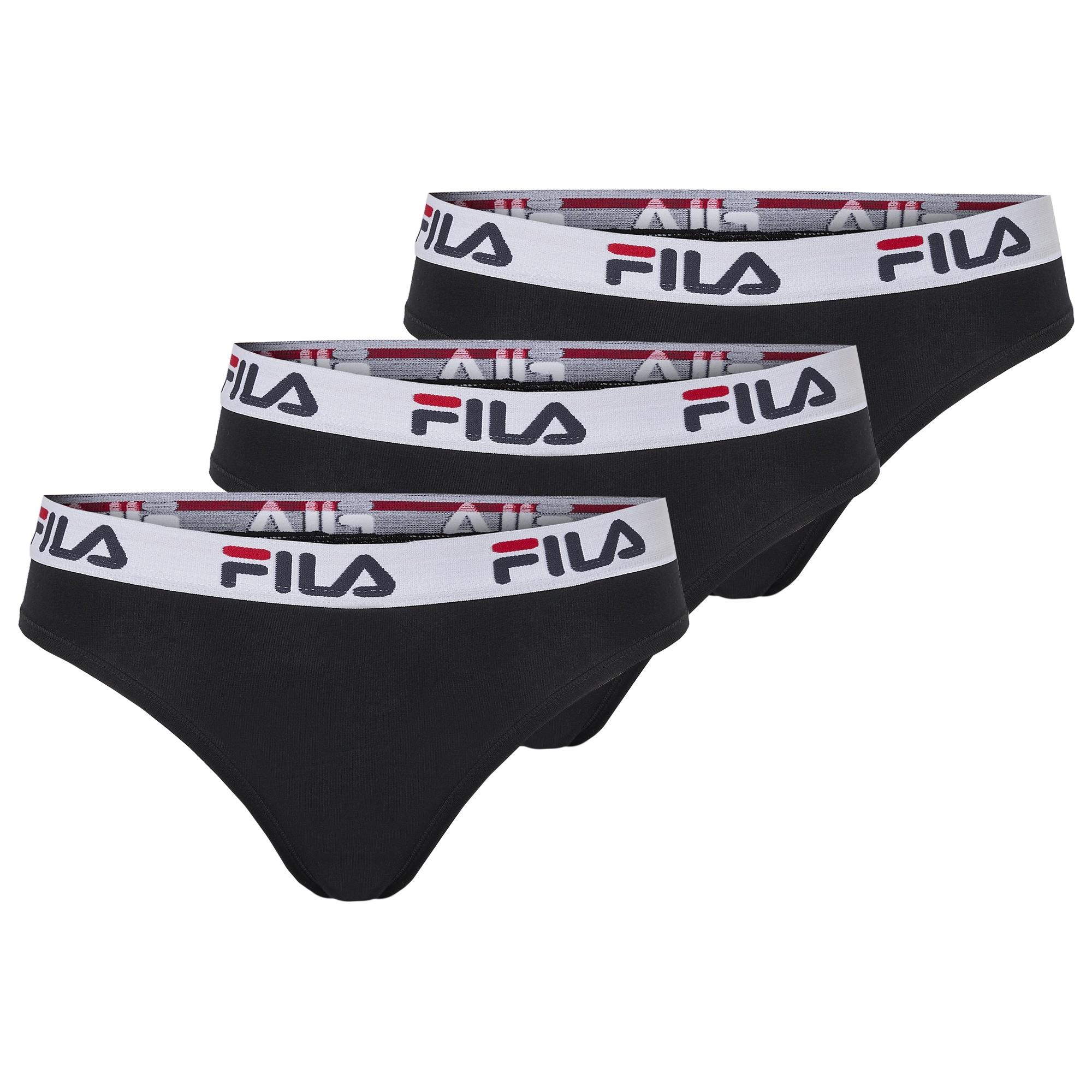 Image of Fila Brasilslip "WOMAN BRAZILIAN SLIP" 3er Pack, mit elastischem Logobund