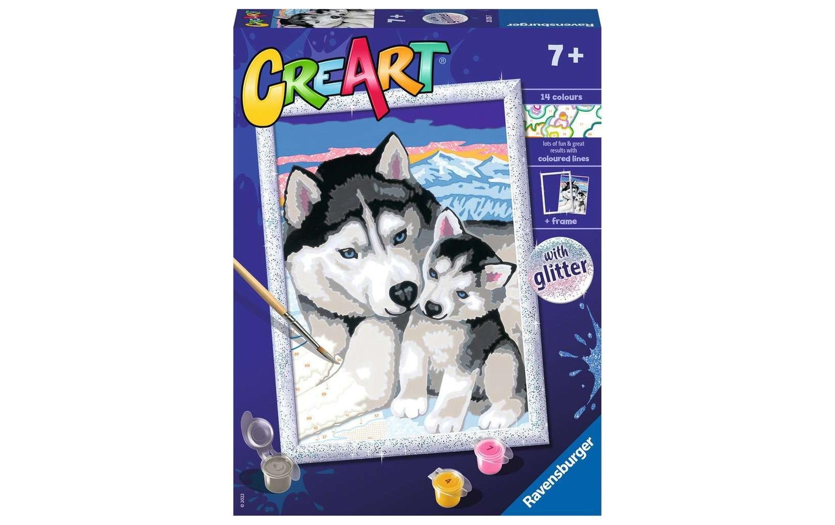 Ravensburger Malen nach Zahlen »MnZ Serie D Cute Huskies«