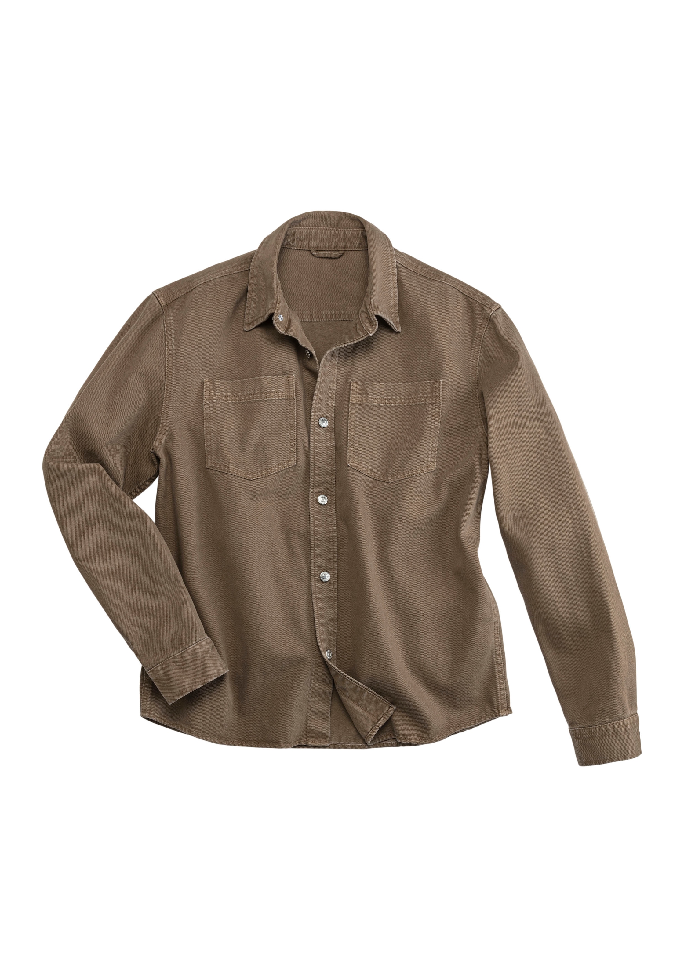 John Devin Hemdjacke », weites Overshirt«, aus Baumwolle, mit aufgesetzten Taschen