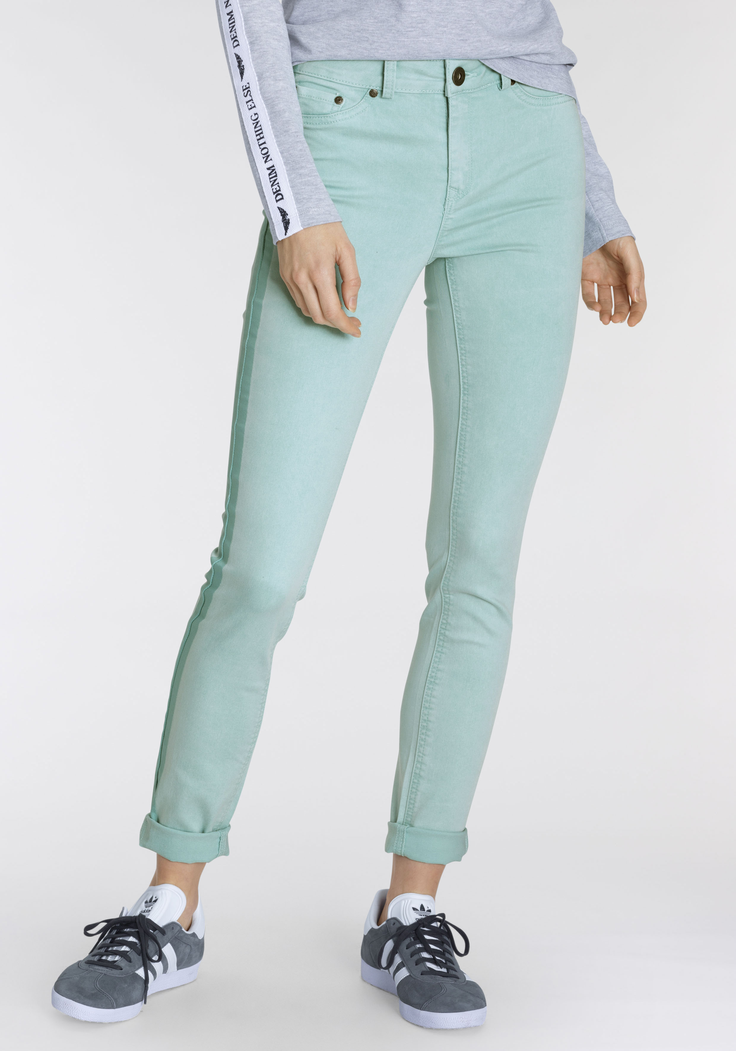 Arizona Skinny-fit-Jeans »Ultra Stretch«, High Waist mit seitlichem Streifen im Sale-Arizona 1