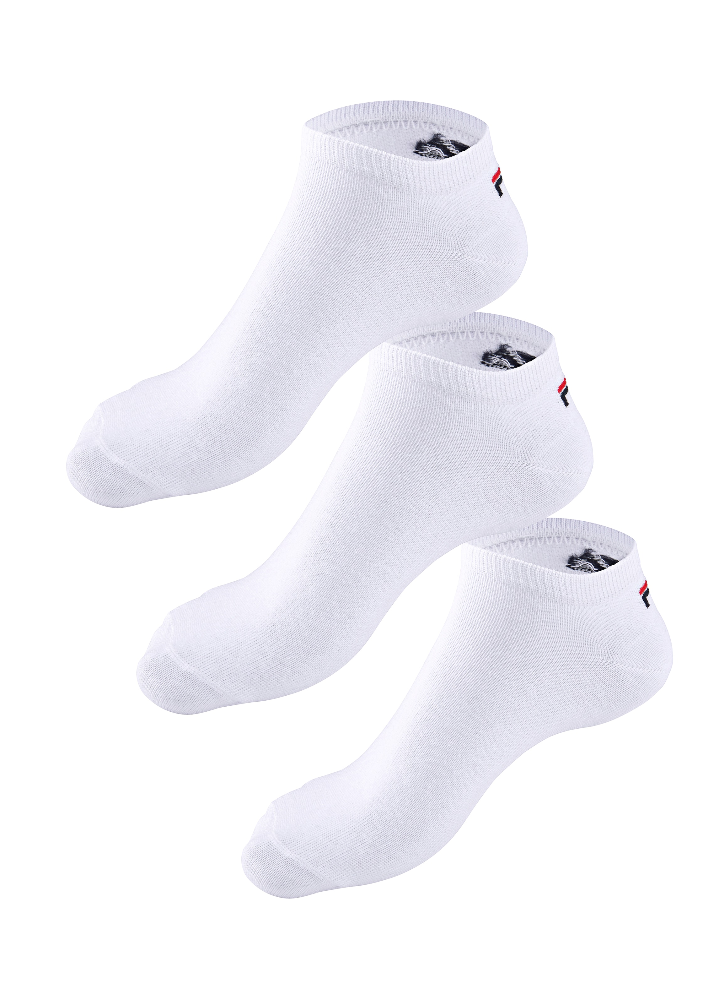 Fila Chaussettes »UNISEX INVISIBLE PLAIN SOCKS« 3 Couple tlg. mit eingestricktem Logo an der Ferse