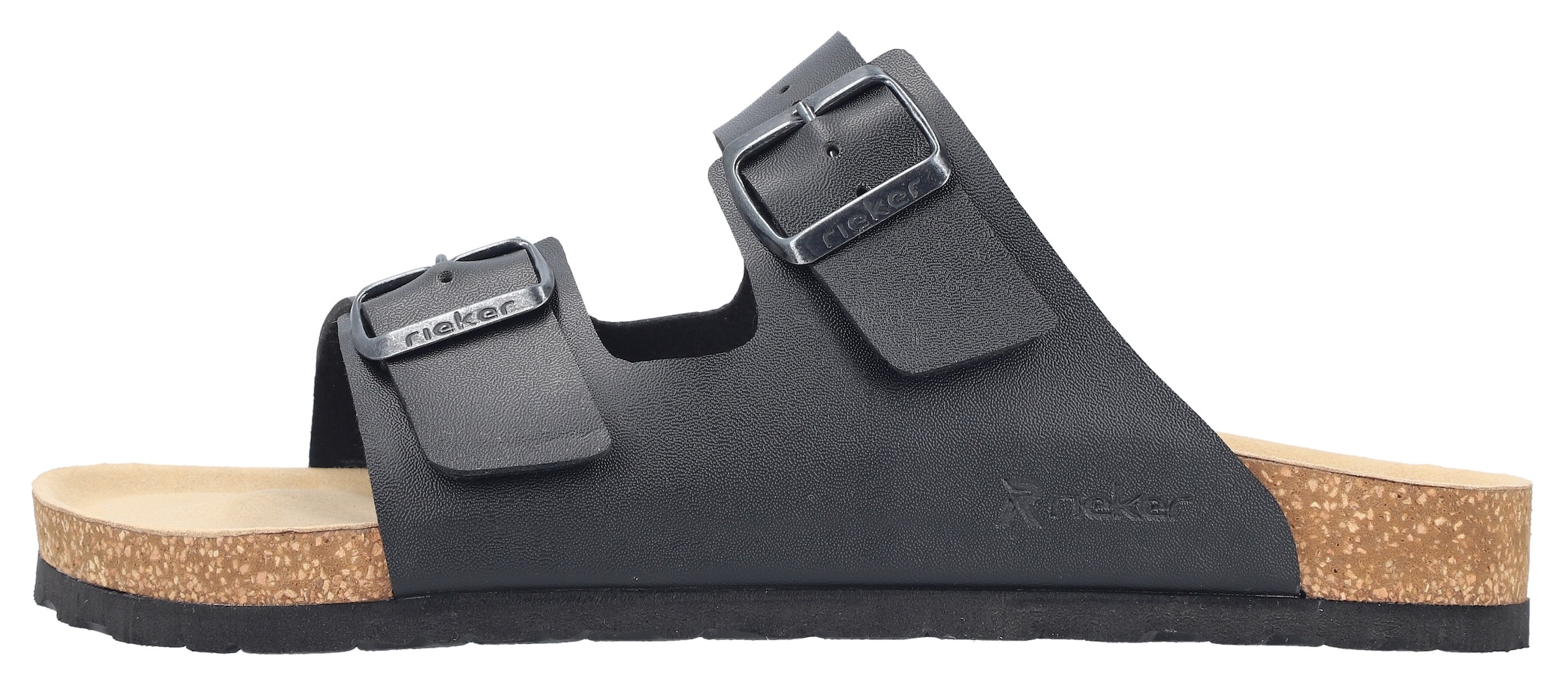 Rieker Pantolette  Sommerschuh, Schlappen, Hausschuh, mit zwei Schnallenverschlüssen