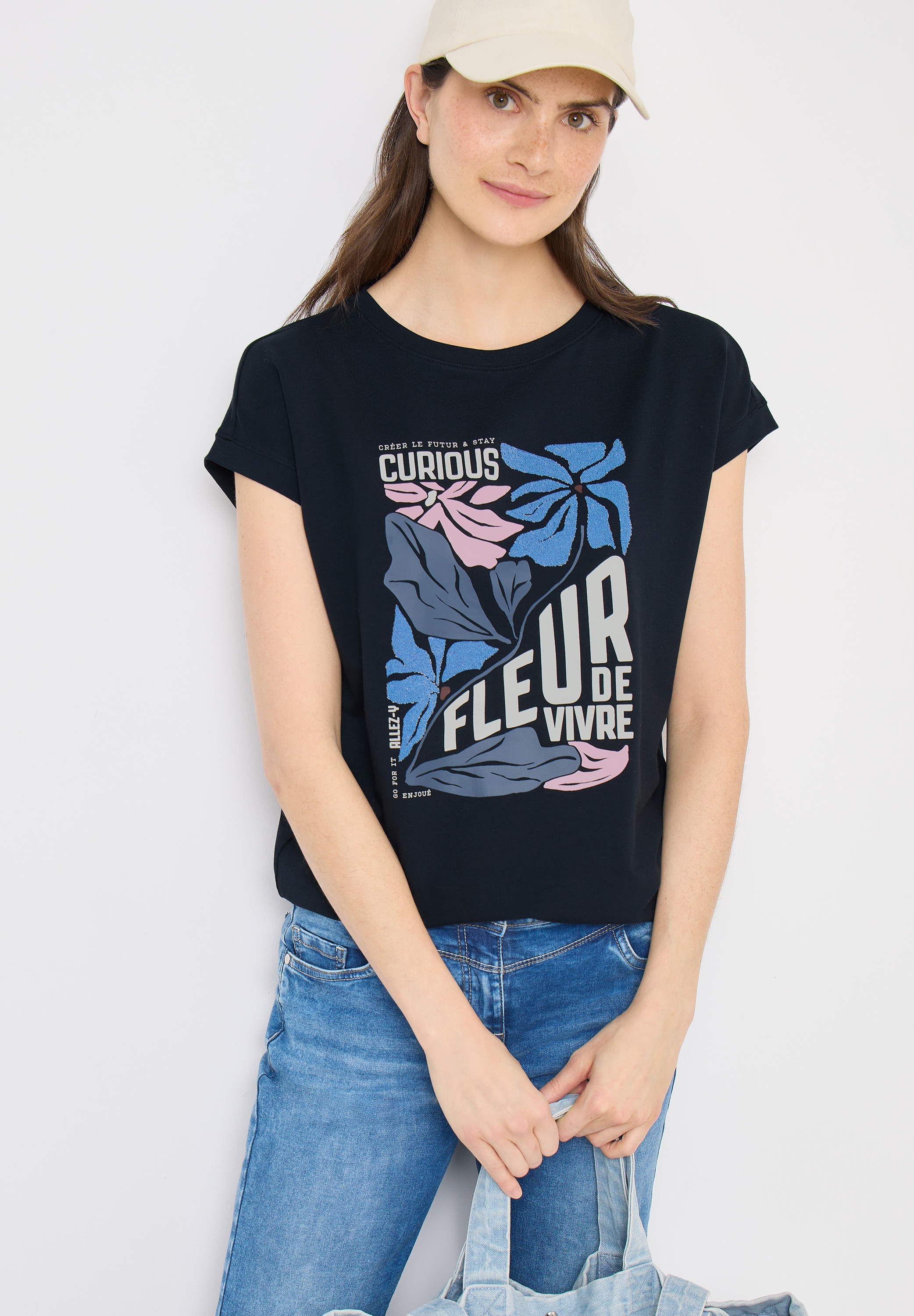Image of Cecil T-Shirt Sommershirt mit Frontprint