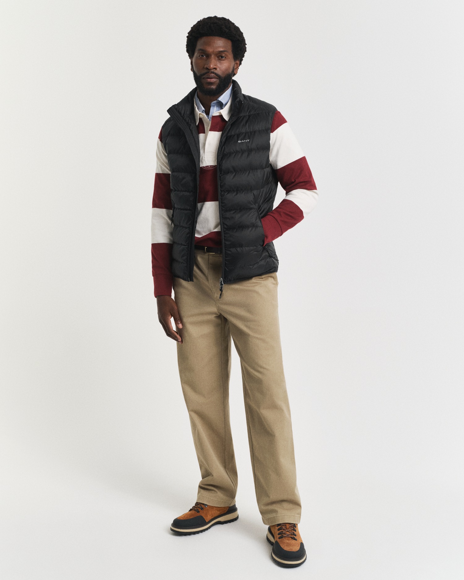 Gant Gilet matelassé »LIGHT DOWN VEST« Stehkragen, leicht, 2-Wege Reissverschluss