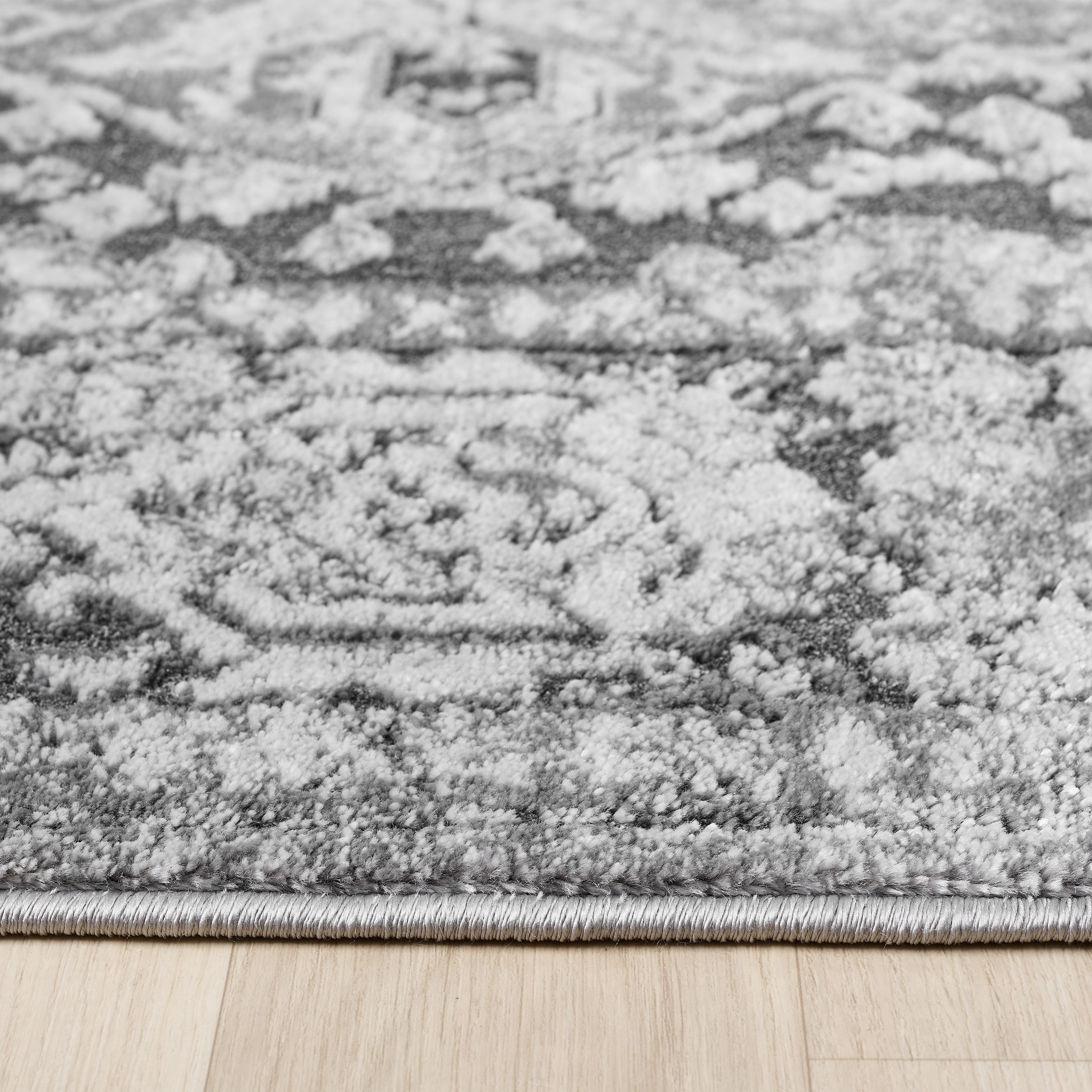 my home Tapis »Kylan, Hoch-Tief-Struktur, dezenter Glanz« Rectangulaire 9 mm Höhe Schrumpf-Garn-Effekt, im Vintage-Look, dichte Qualität, Wohnzimmer