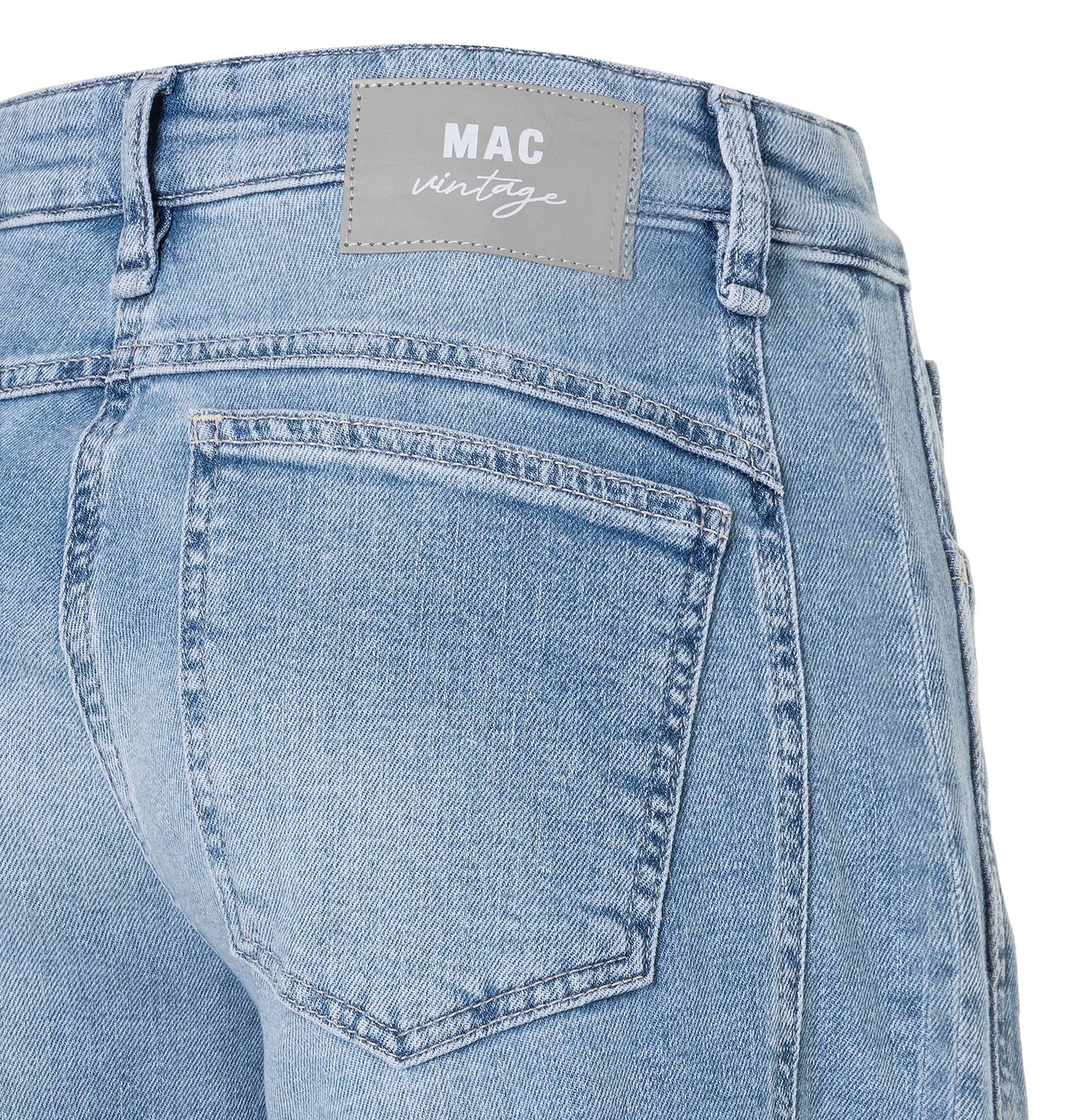 MAC Jeans à 5 poches »OHIO Barrel« Barrel Fit, Naht-Detail auf Kniehöhe