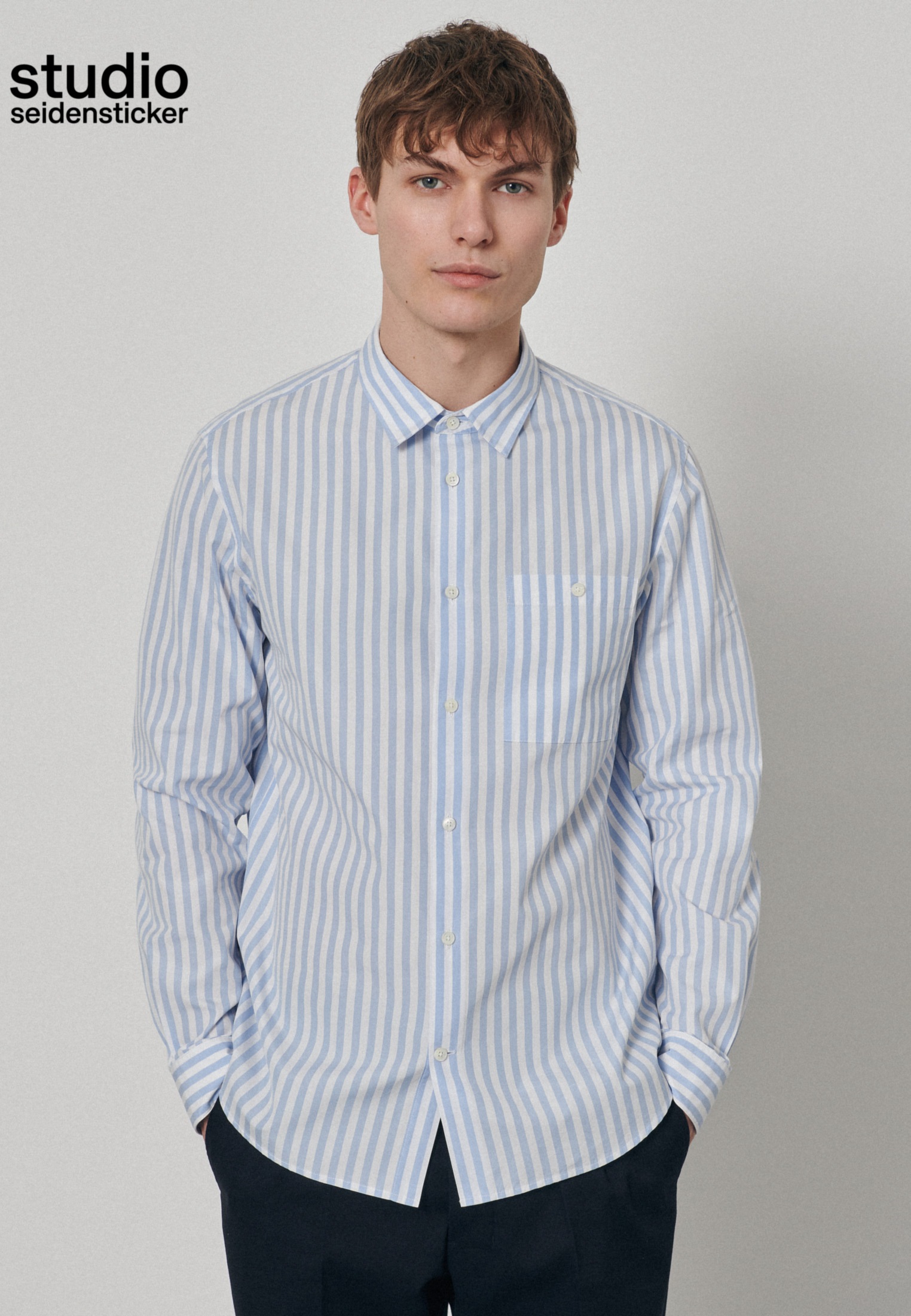 Image of seidensticker Businesshemd »Studio«, Regular Langarm Kentkragen Uni bei Ackermann Versand Schweiz