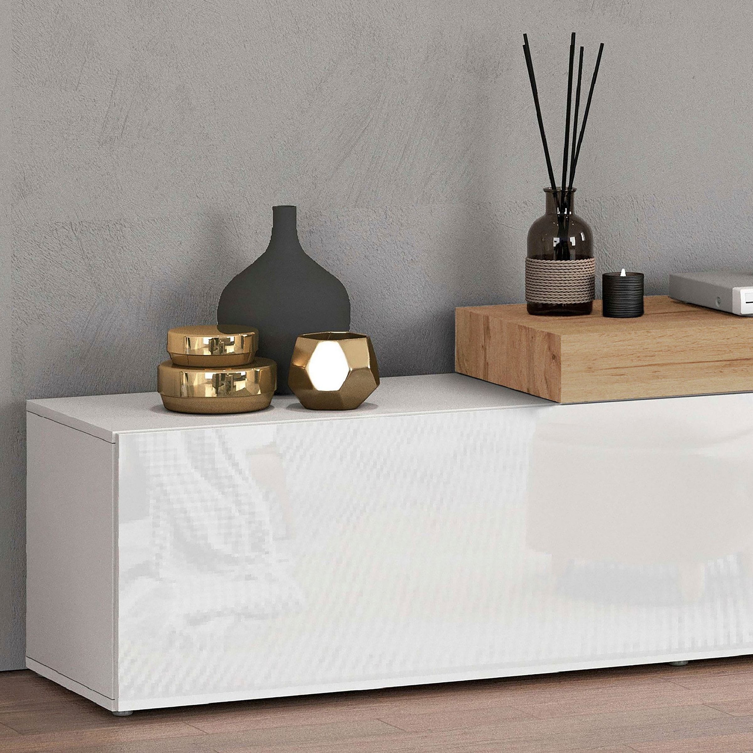 INOSIGN Meuble mural »Chronos Wohnwand, Medienwand, 8-er set« Set, 8 cuis tlg.