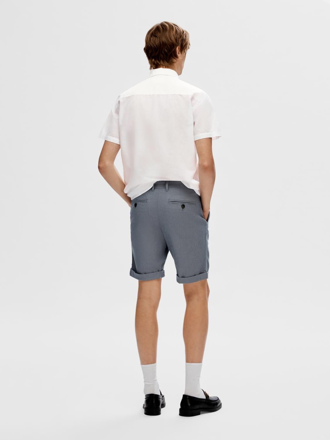 SELECTED HOMME Kurzarmhemd »SLHREG-SUN SHIRT SS NOOS«, mit Leinen