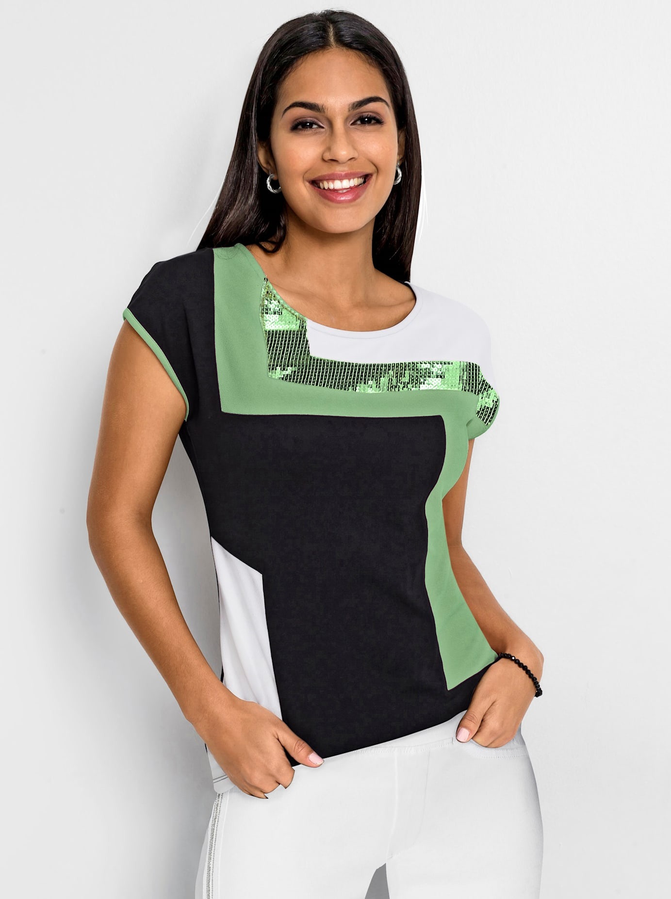 Image of Inspirationen Kurzarmshirt "Patchshirt" 1 Stk.