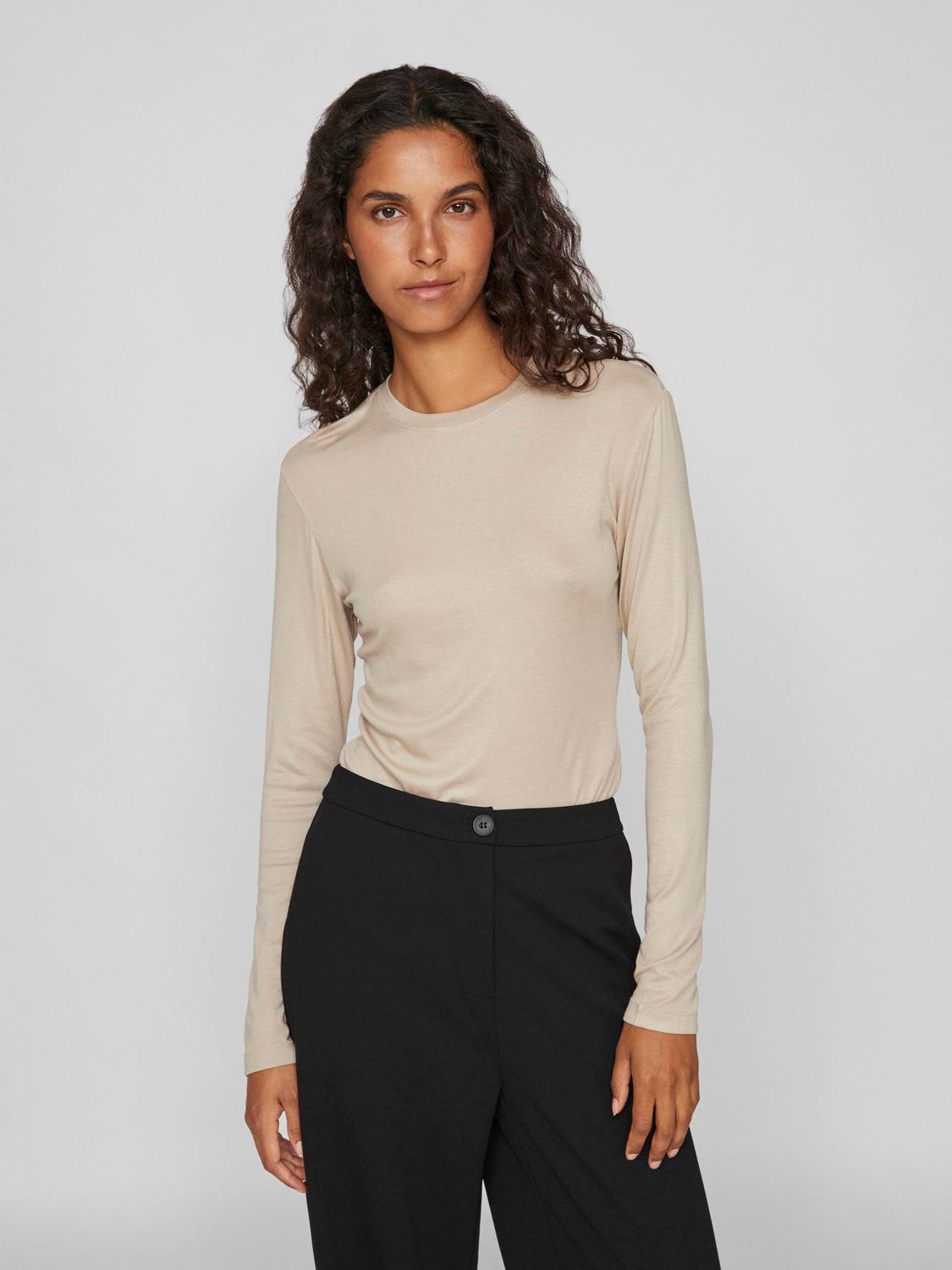 Langarmshirt »VIALEXIA O-NECK L/S TOP - NOOS«