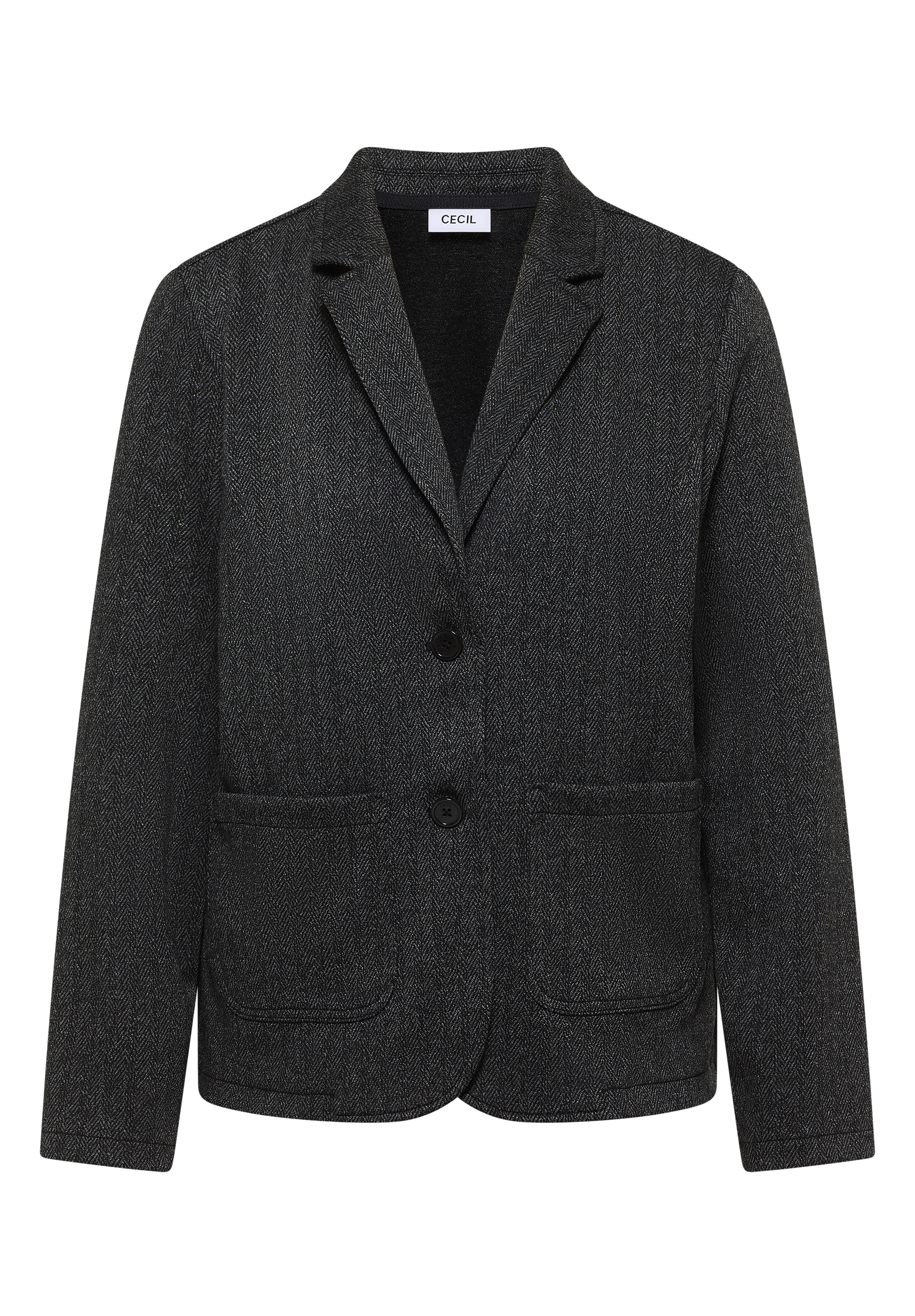 Cecil Blazer court mit Herringbone Muster