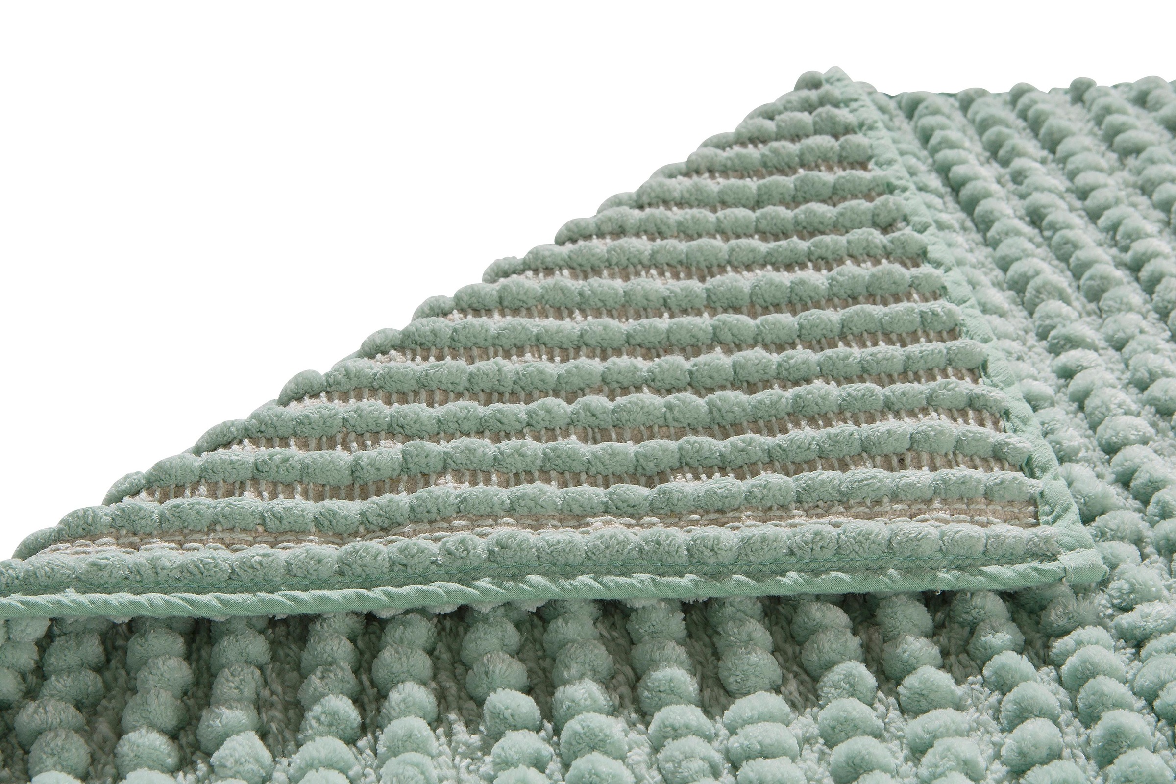 my home Badematte »Renat, Badvorleger, Badezimmer Teppich, Scandi« Höhe 15 mm fussbodenheizungsgeeignet | schnell trocknend | strapazierfähig Badteppich, Badgarnitur, Chenille-Optik, auch als 3 tlg. Set