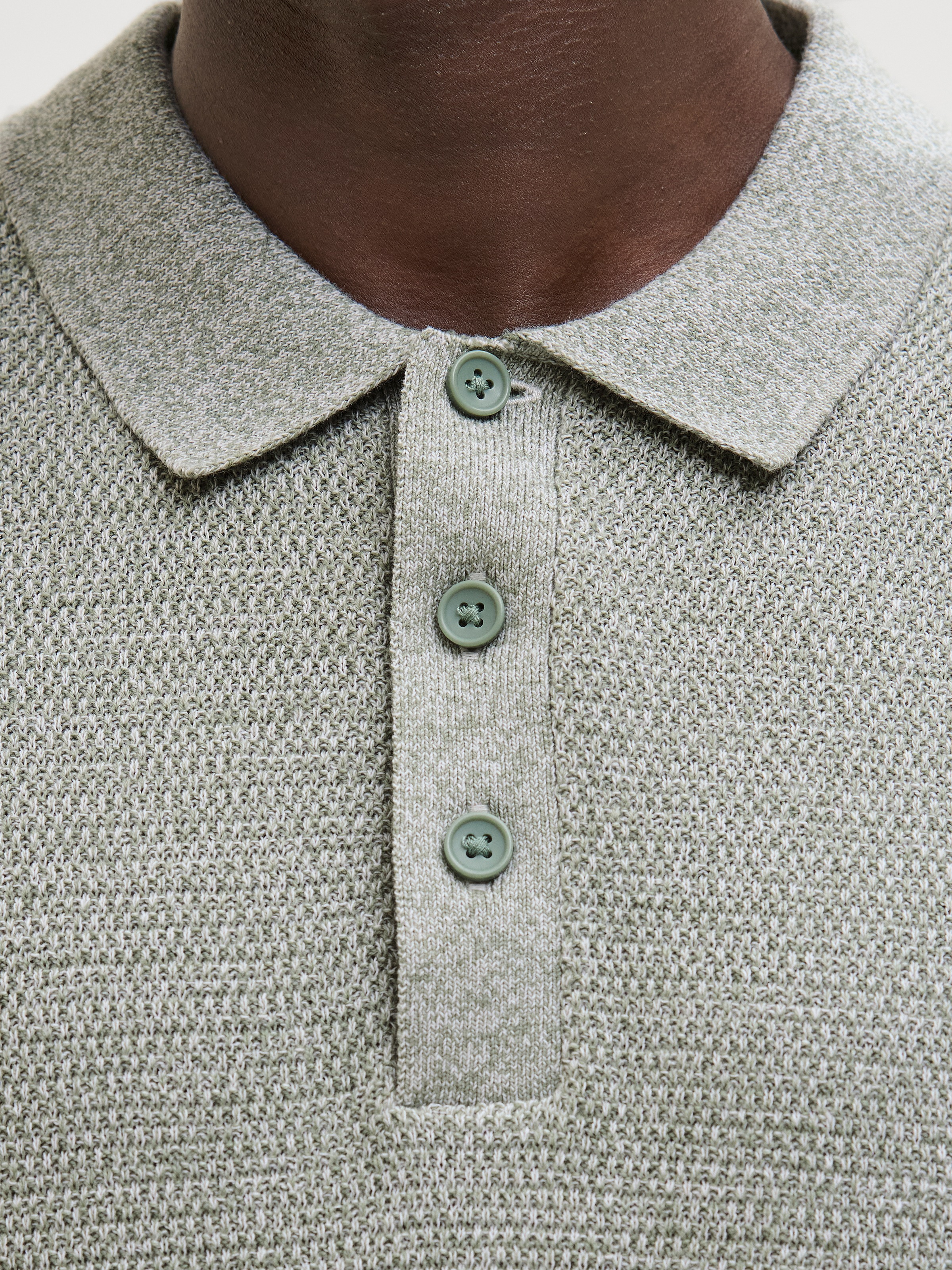 Jack & Jones Kurzarmpullover »JJEGEORGE KNIT POLO SS SN« mit Polo Kragen